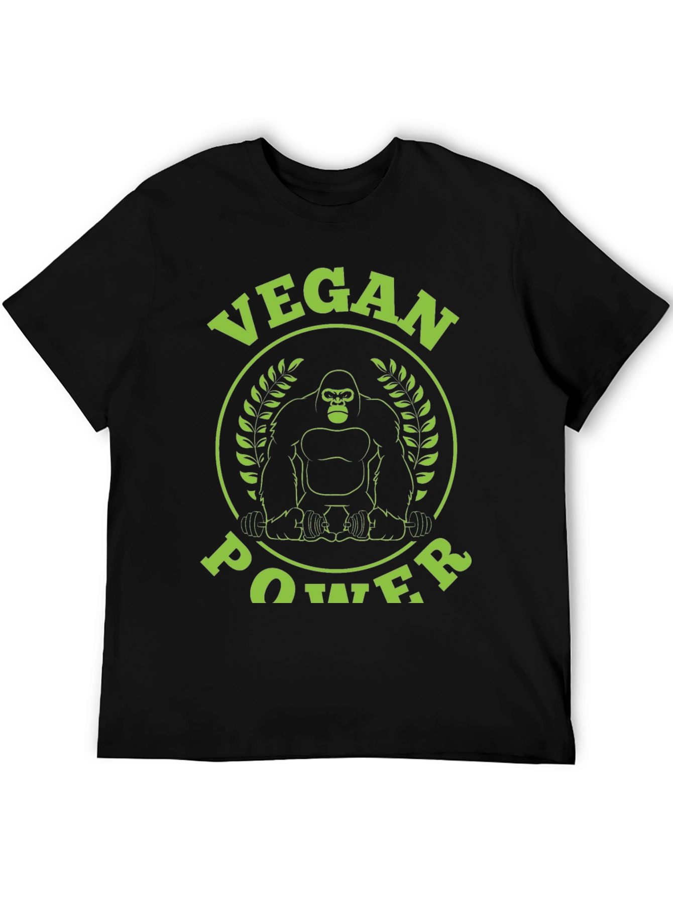Vegan Power Gorilla Graphic T-Shirt