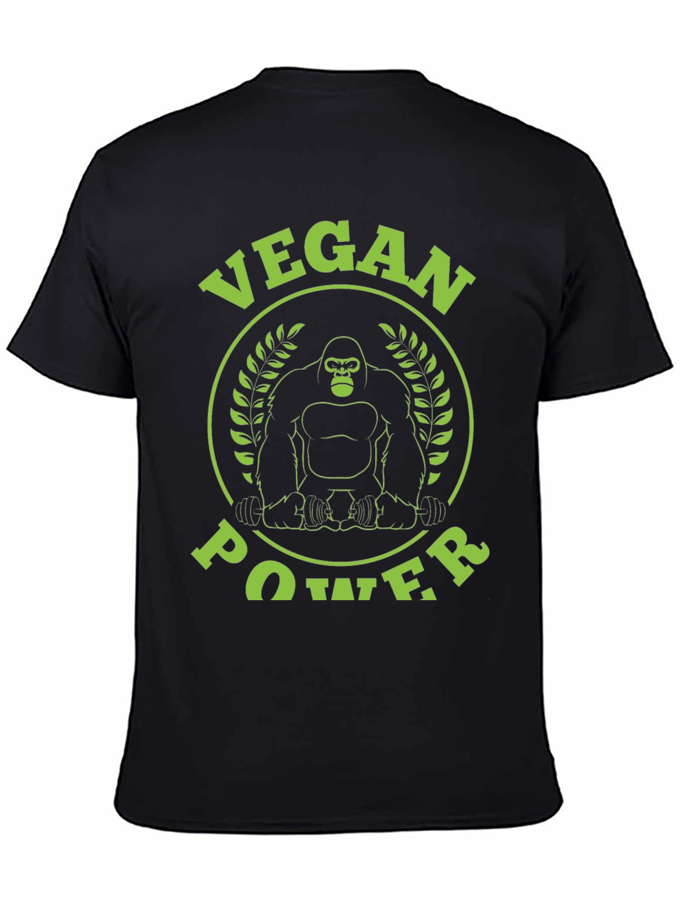 Vegan Power Gorilla Graphic T-Shirt