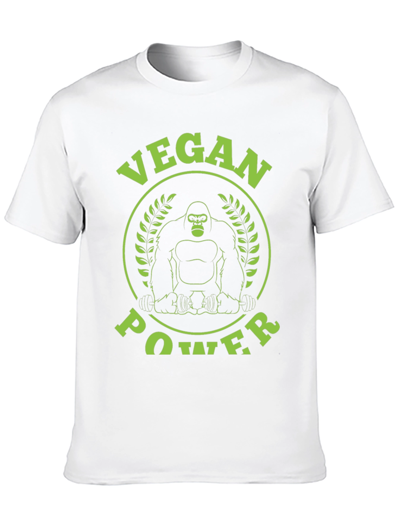 Vegan Power Gorilla Graphic T-Shirt