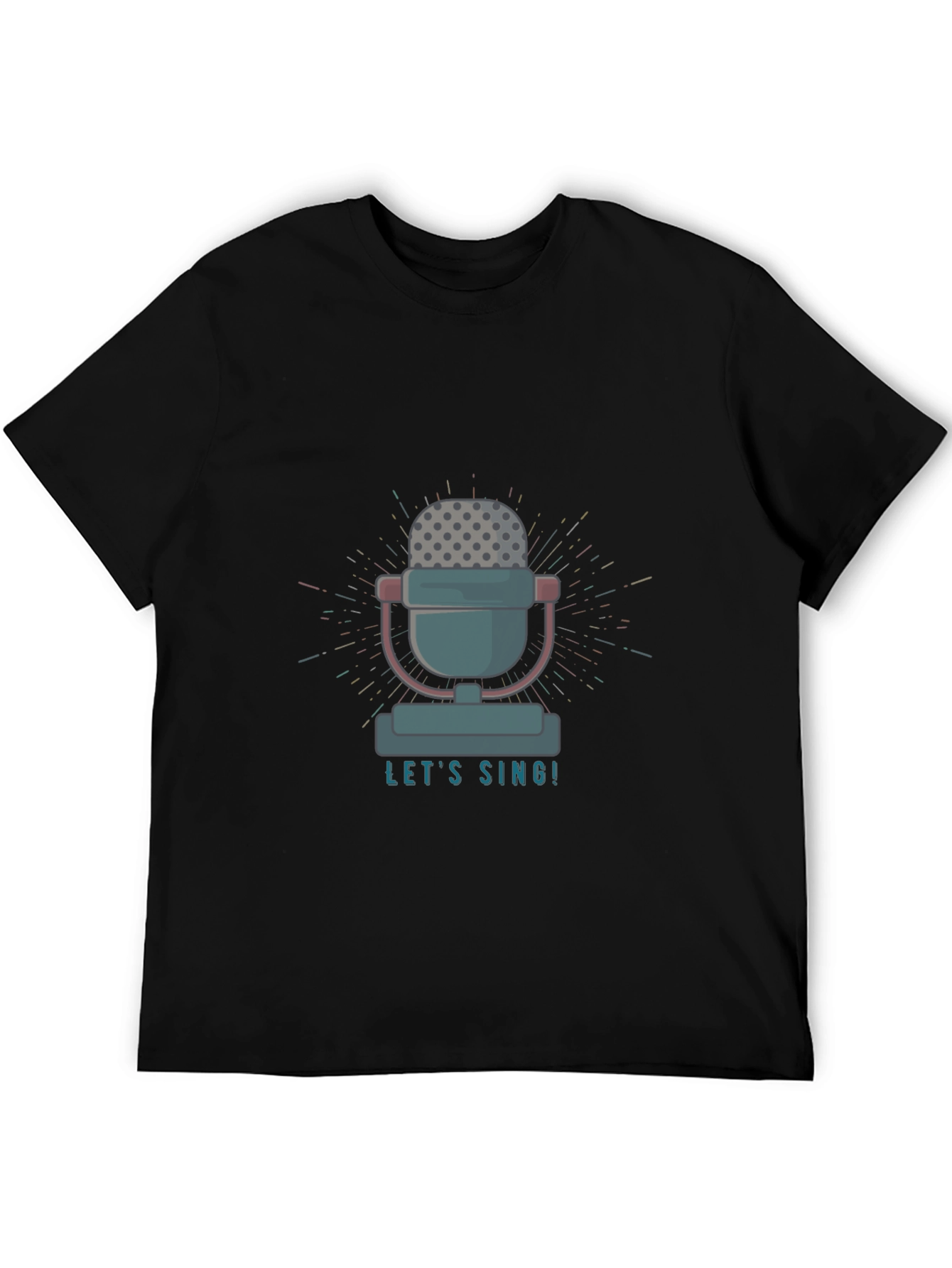 Retro Microphone T-Shirt - Lets Sing!