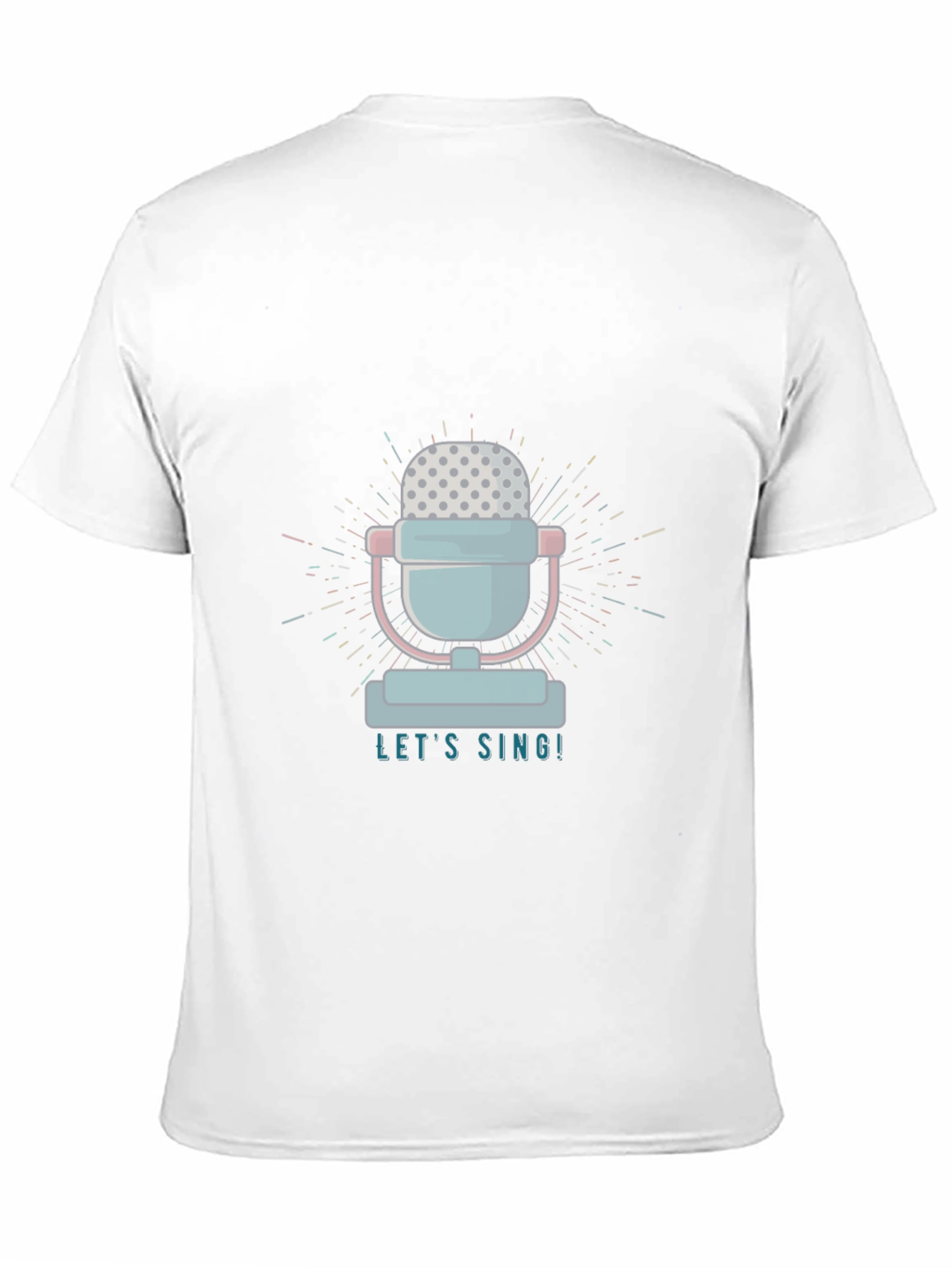 Retro Microphone T-Shirt - Lets Sing!