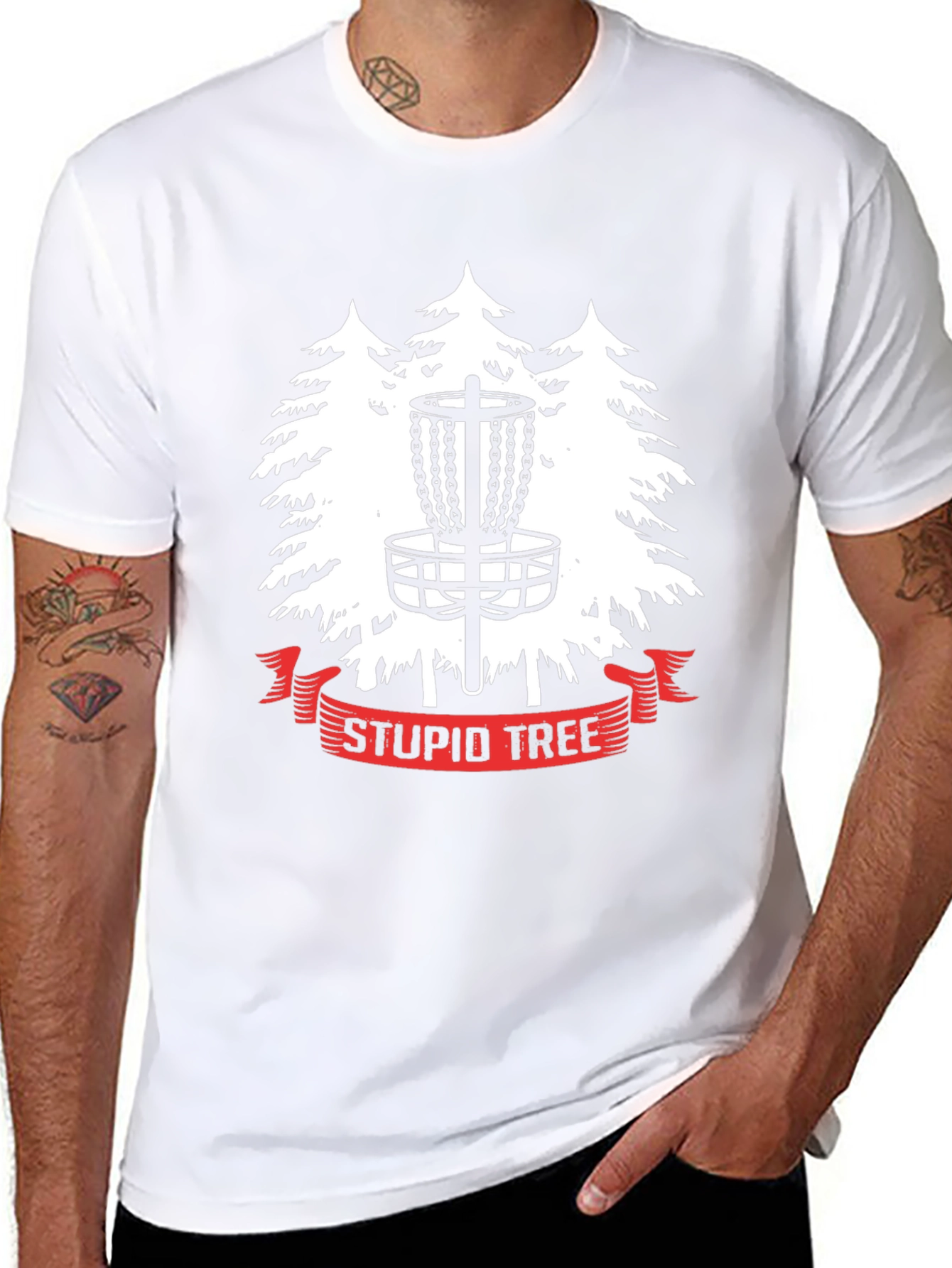 Stupid Tree Disc Golf Graphic T-Shirt