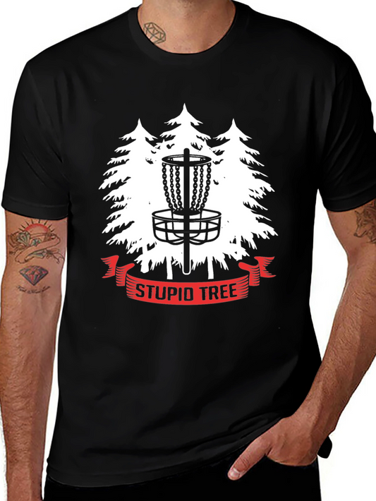 Stupid Tree Disc Golf Graphic T-Shirt