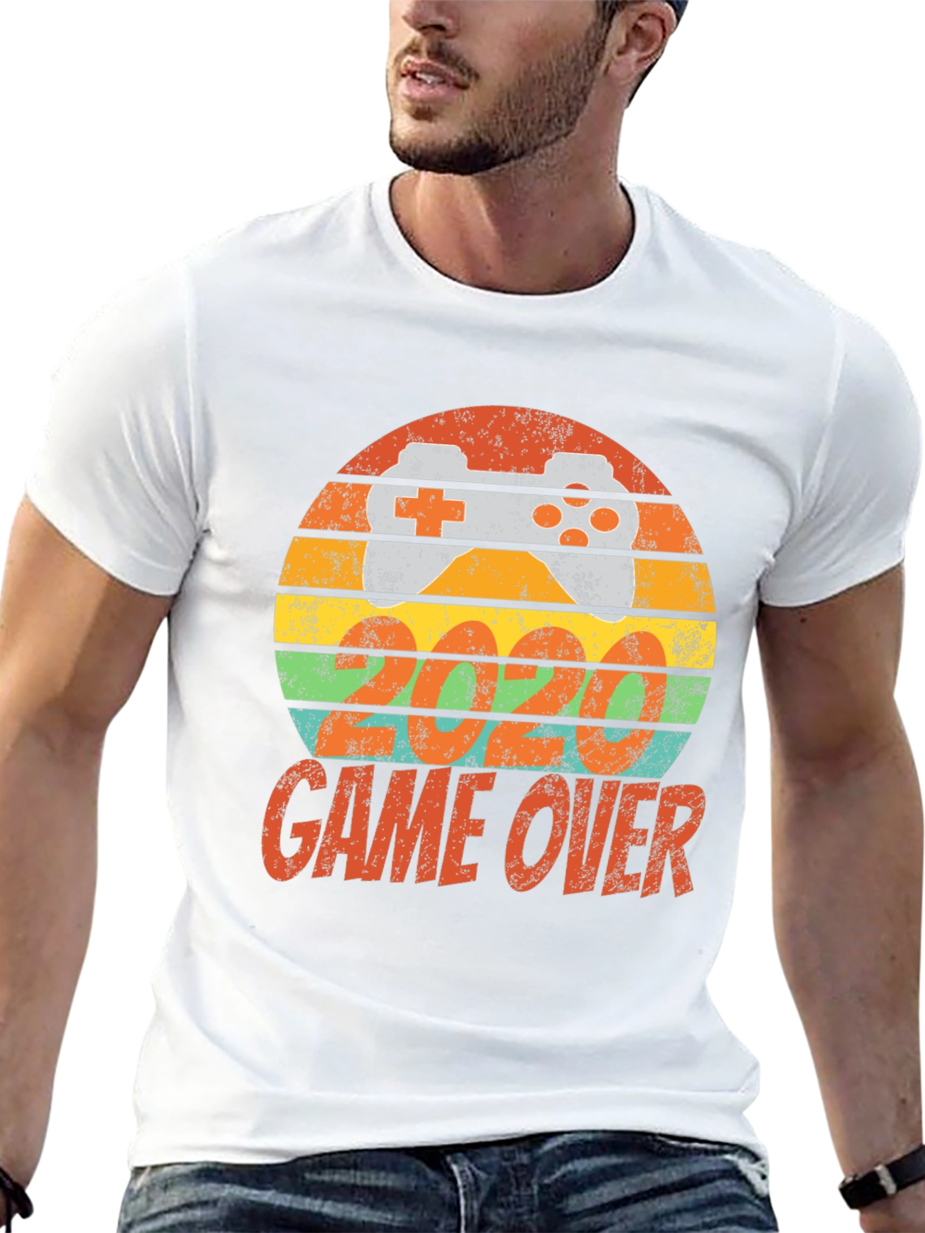 Retro Gamer Tee - Game Over Design