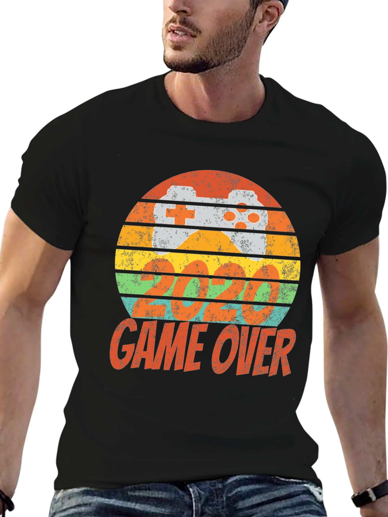 Retro Gamer Tee - Game Over Design