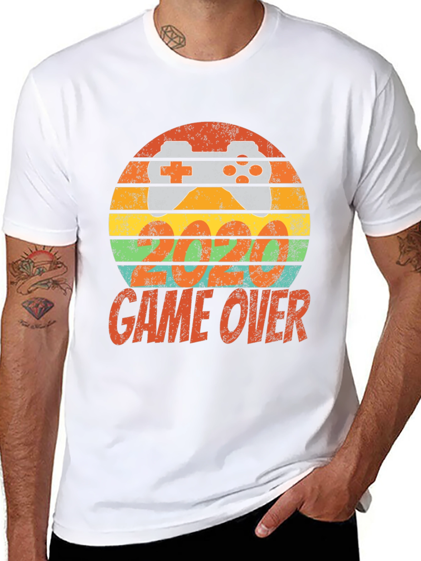 Retro Gamer Tee - Game Over Design