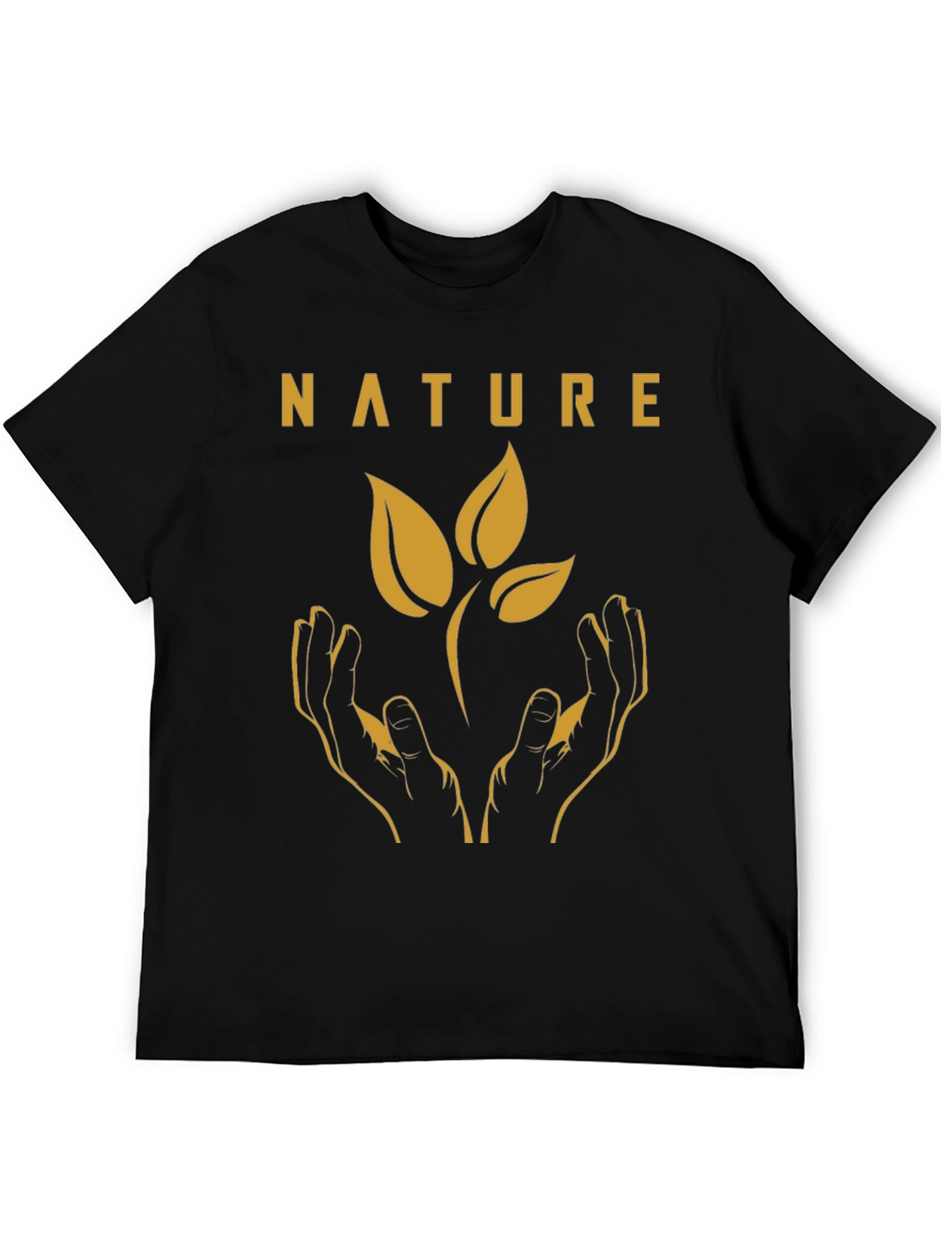 Nature Hands Graphic Tee - Eco-Friendly Shirt