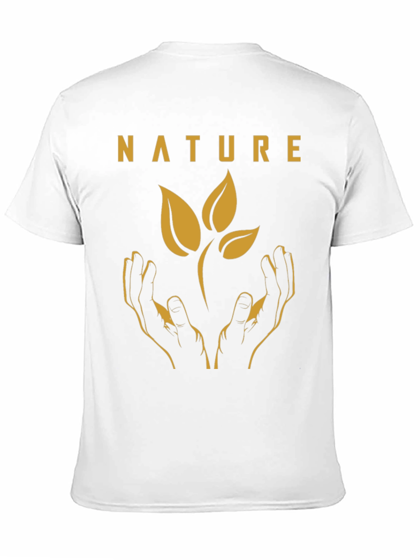 Nature Hands Graphic Tee - Eco-Friendly Shirt