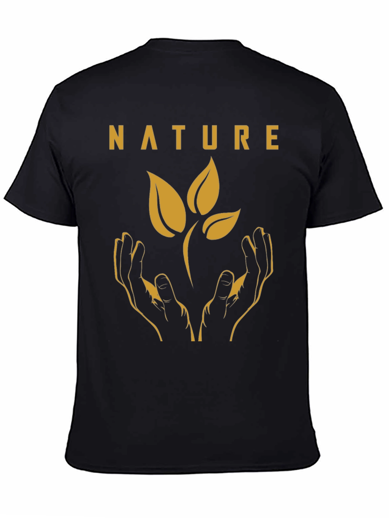Nature Hands Graphic Tee - Eco-Friendly Shirt