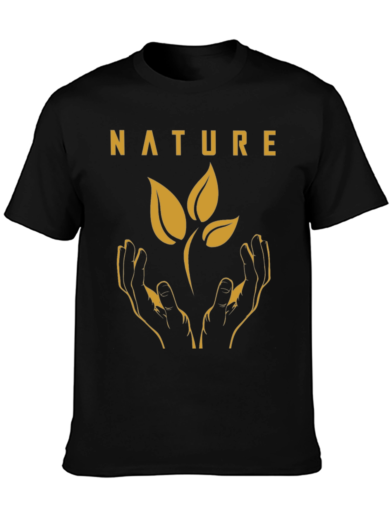 Nature Hands Graphic Tee - Eco-Friendly Shirt
