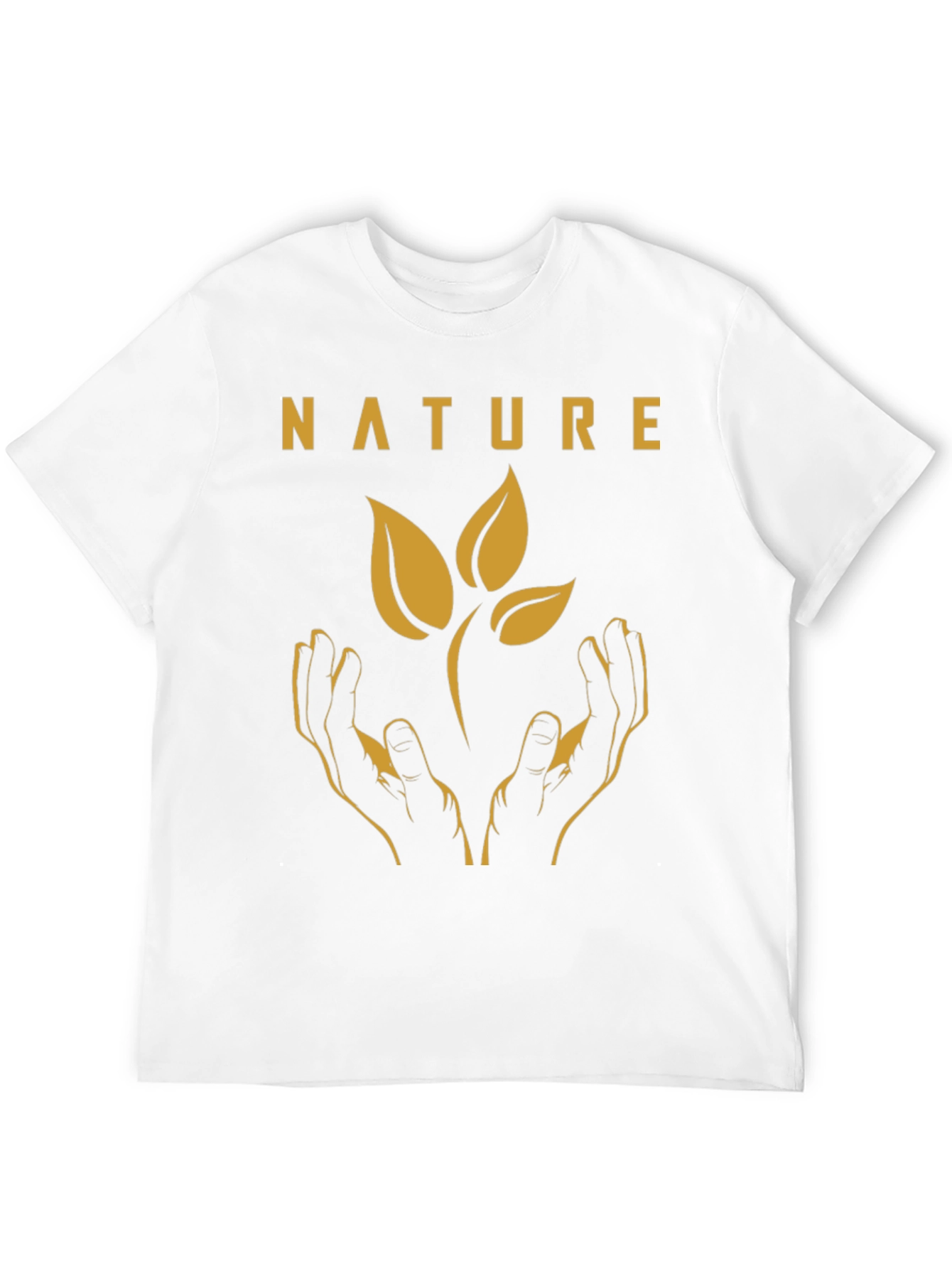 Nature Hands Graphic Tee - Eco-Friendly Shirt