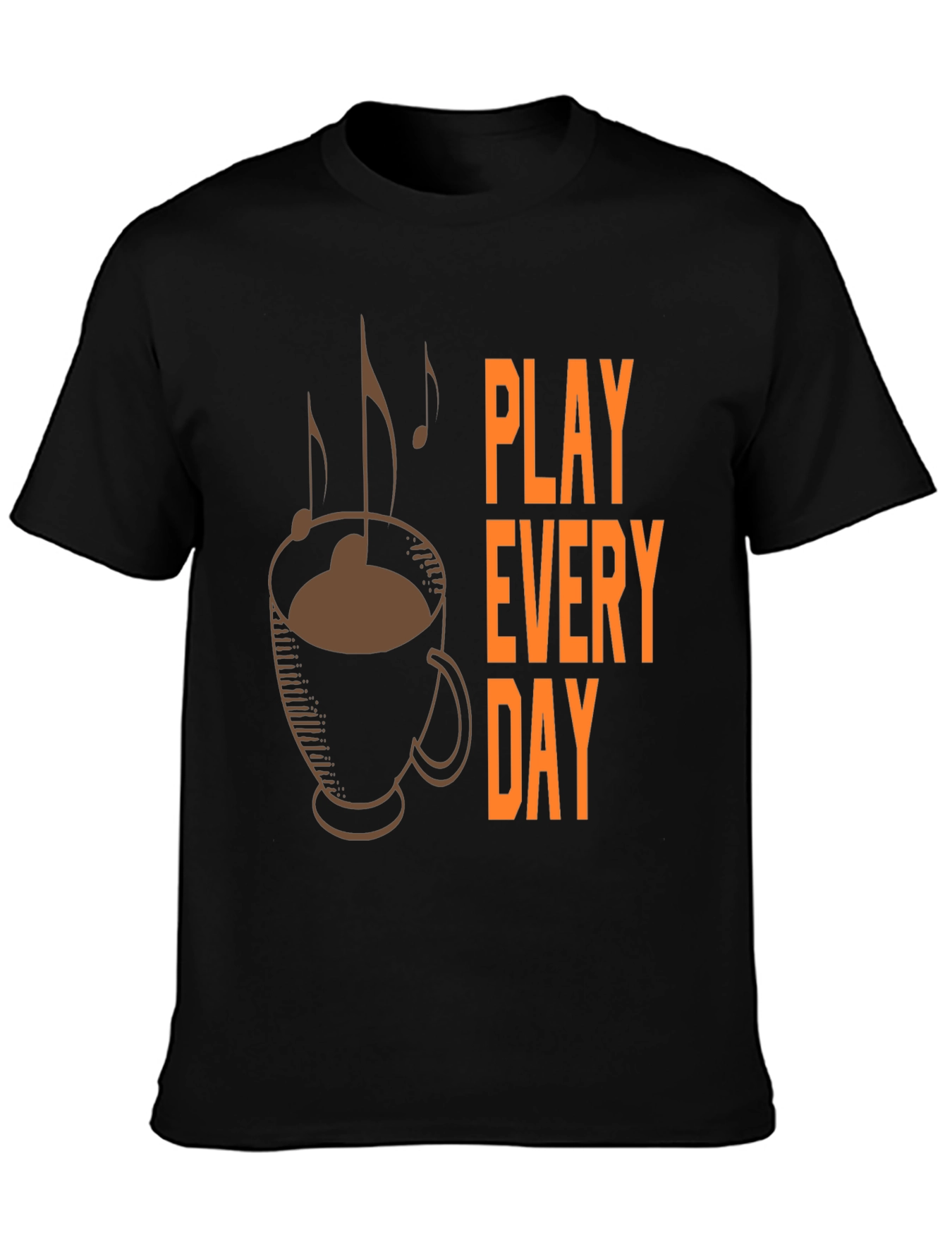 Play Every Day Coffee Music Graphic Tee