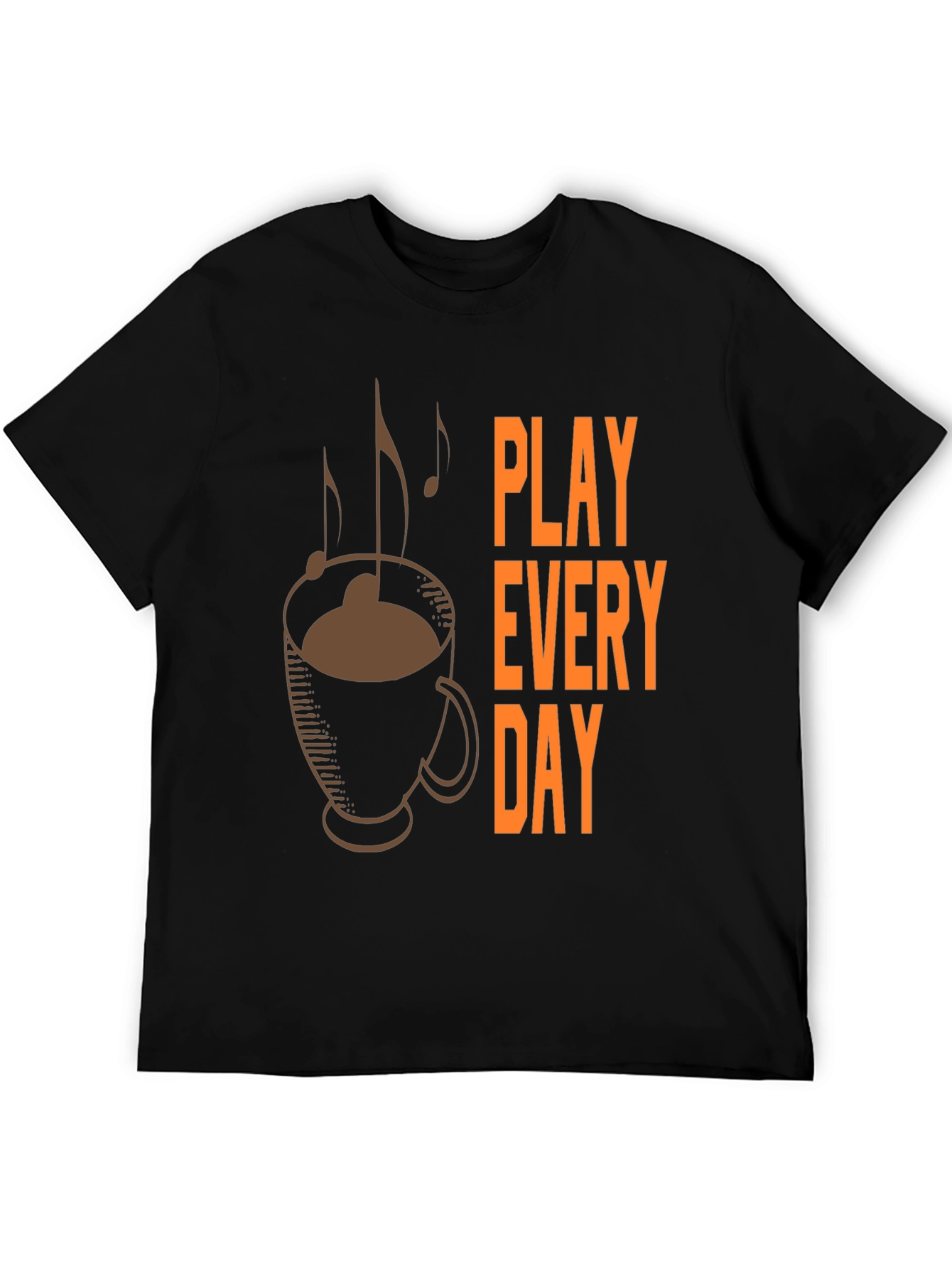Play Every Day Coffee Music Graphic Tee