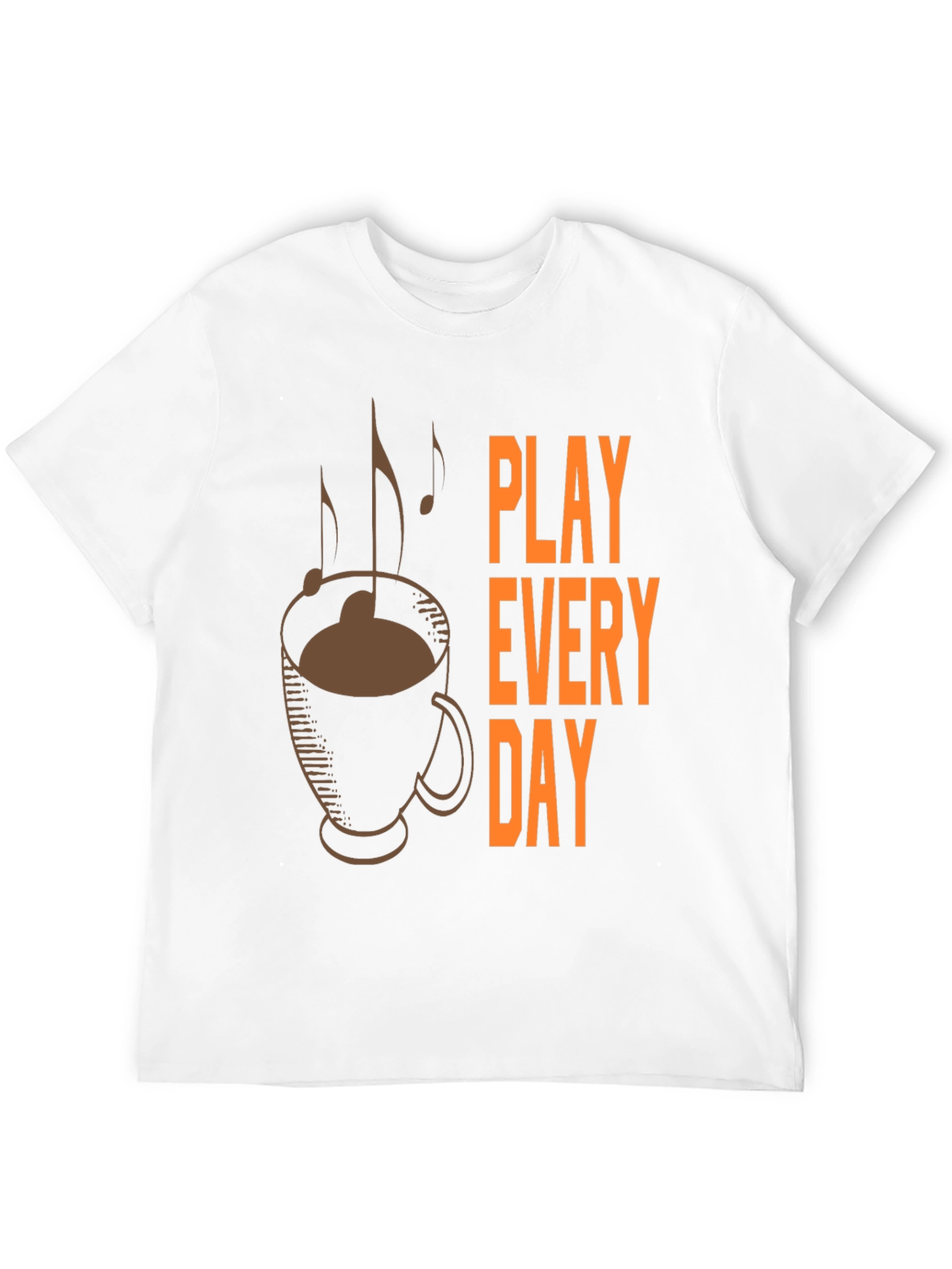 Play Every Day Coffee Music Graphic Tee