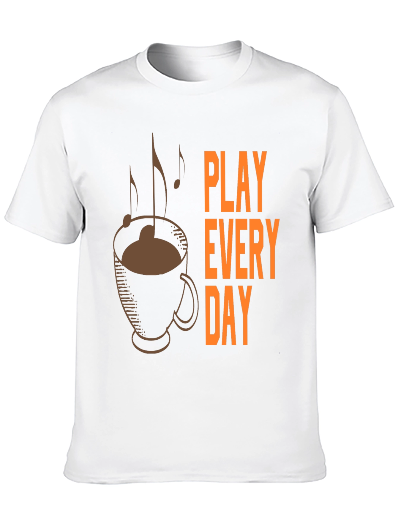 Play Every Day Coffee Music Graphic Tee