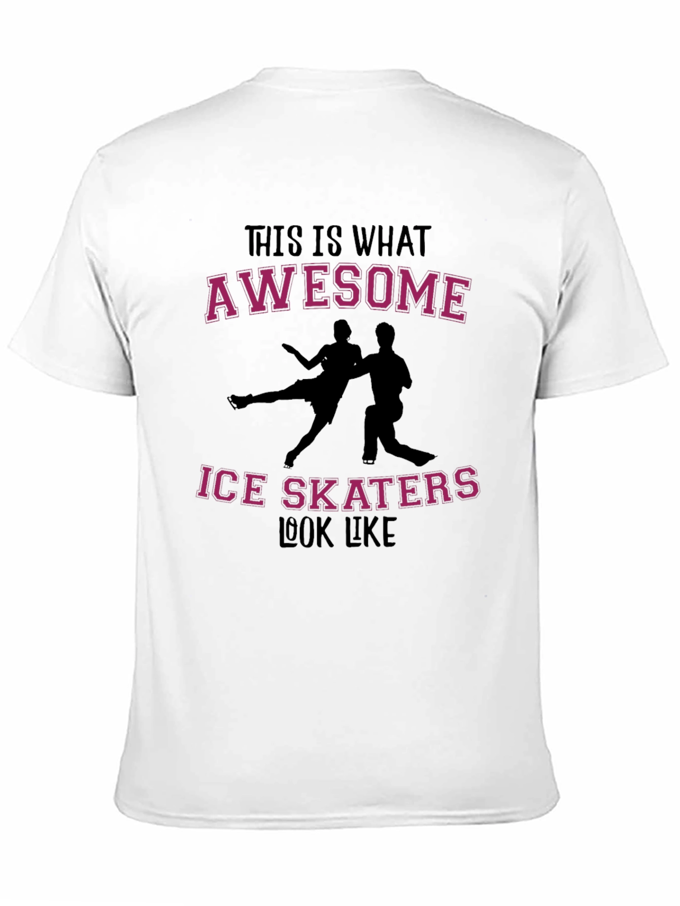 Awesome Ice Skaters Graphic Tee - Black