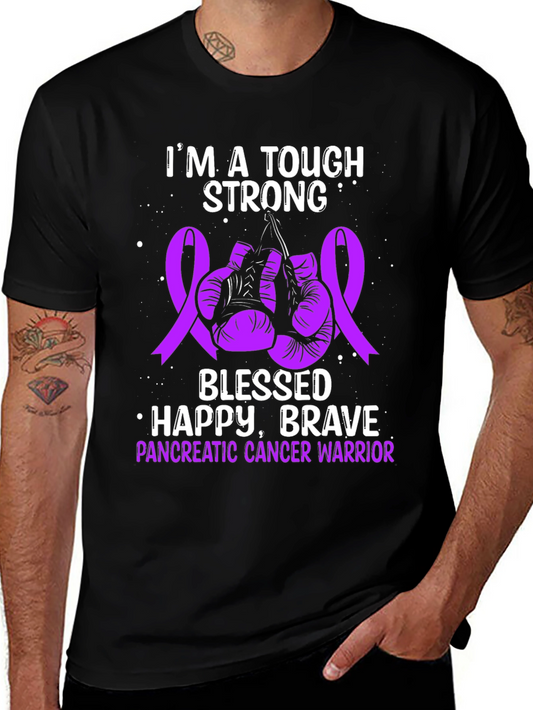 Tough Strong Pancreatic Cancer Warrior T-Shirt