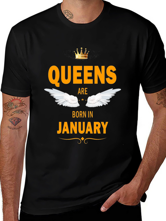 Queens Are Born In January T-Shirt