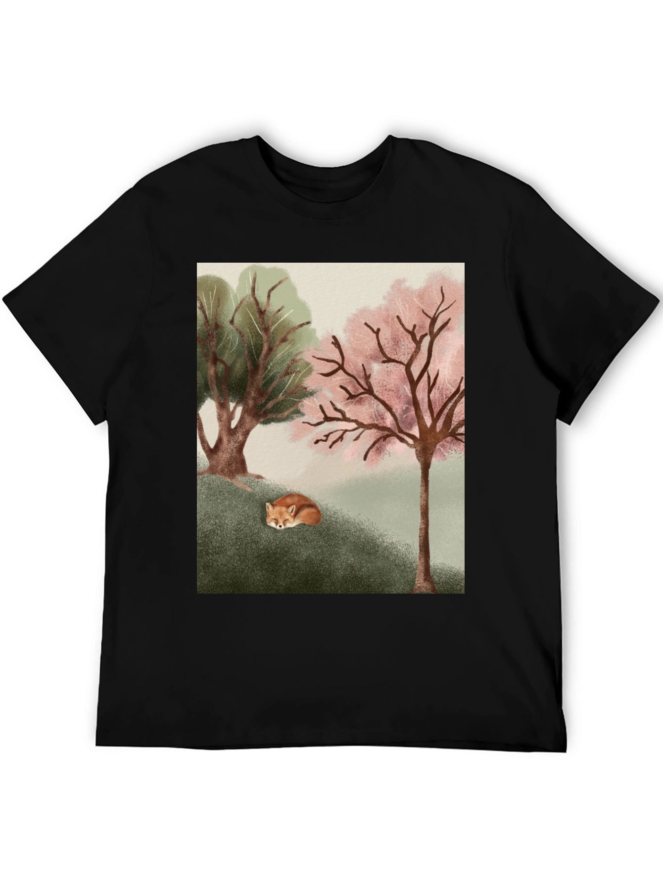 Nature Fox Graphic Tee - Unisex Soft Cotton Shirt