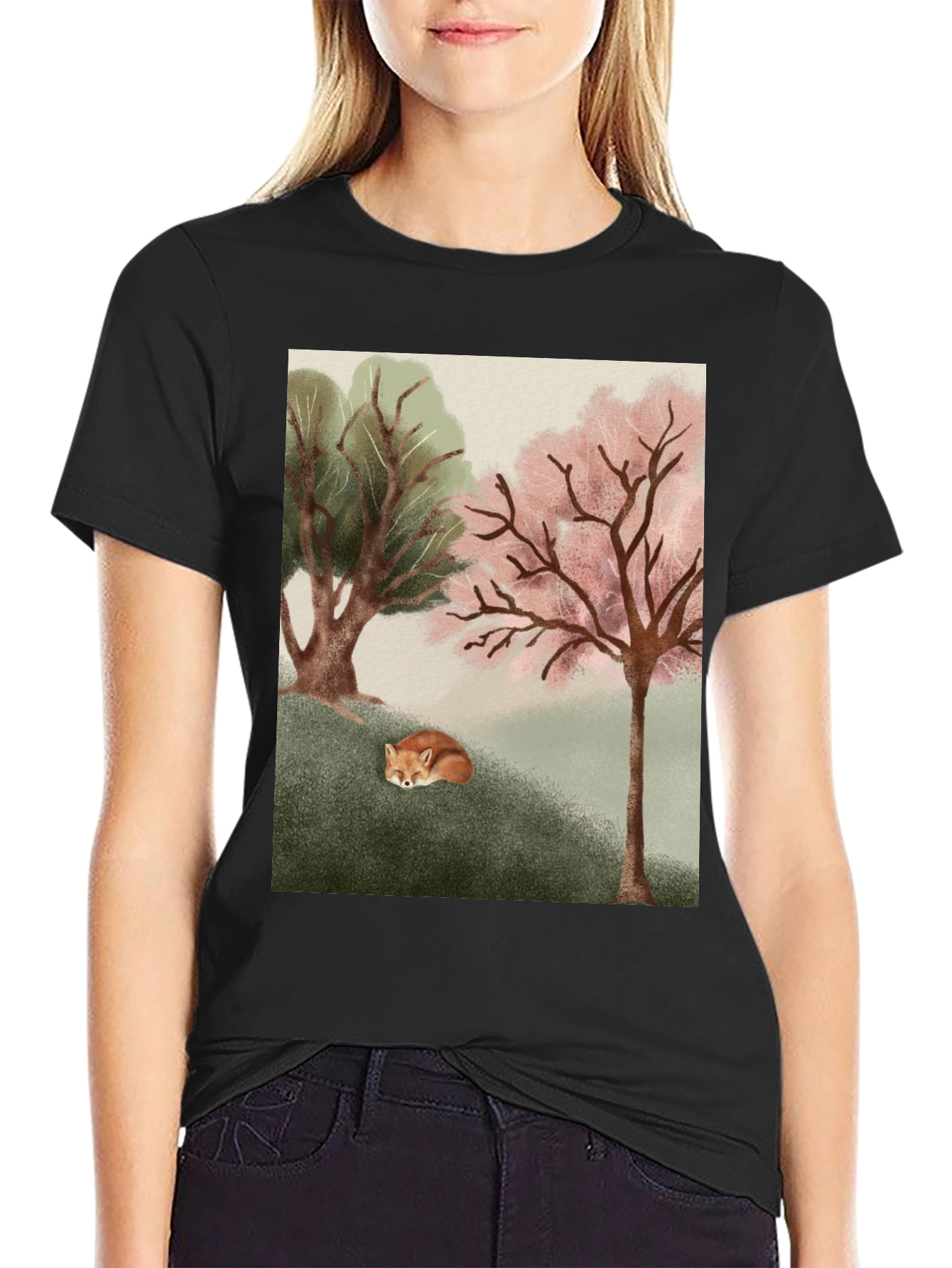 Nature Fox Graphic Tee - Unisex Soft Cotton Shirt