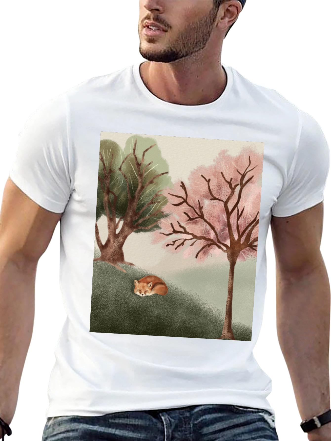 Nature Fox Graphic Tee - Unisex Soft Cotton Shirt