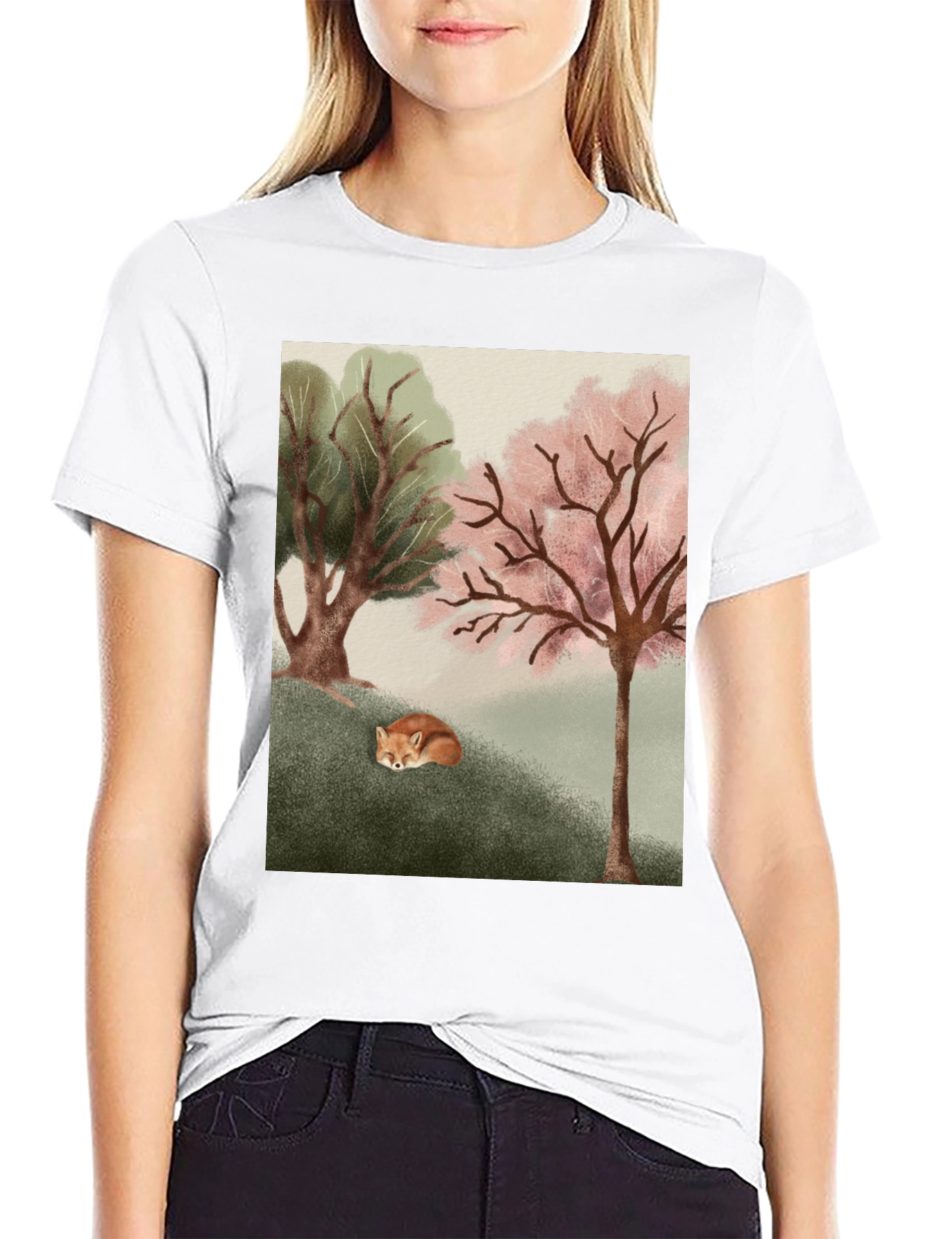 Nature Fox Graphic Tee - Unisex Soft Cotton Shirt
