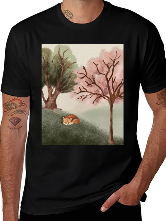 Nature Fox Graphic Tee - Unisex Soft Cotton Shirt