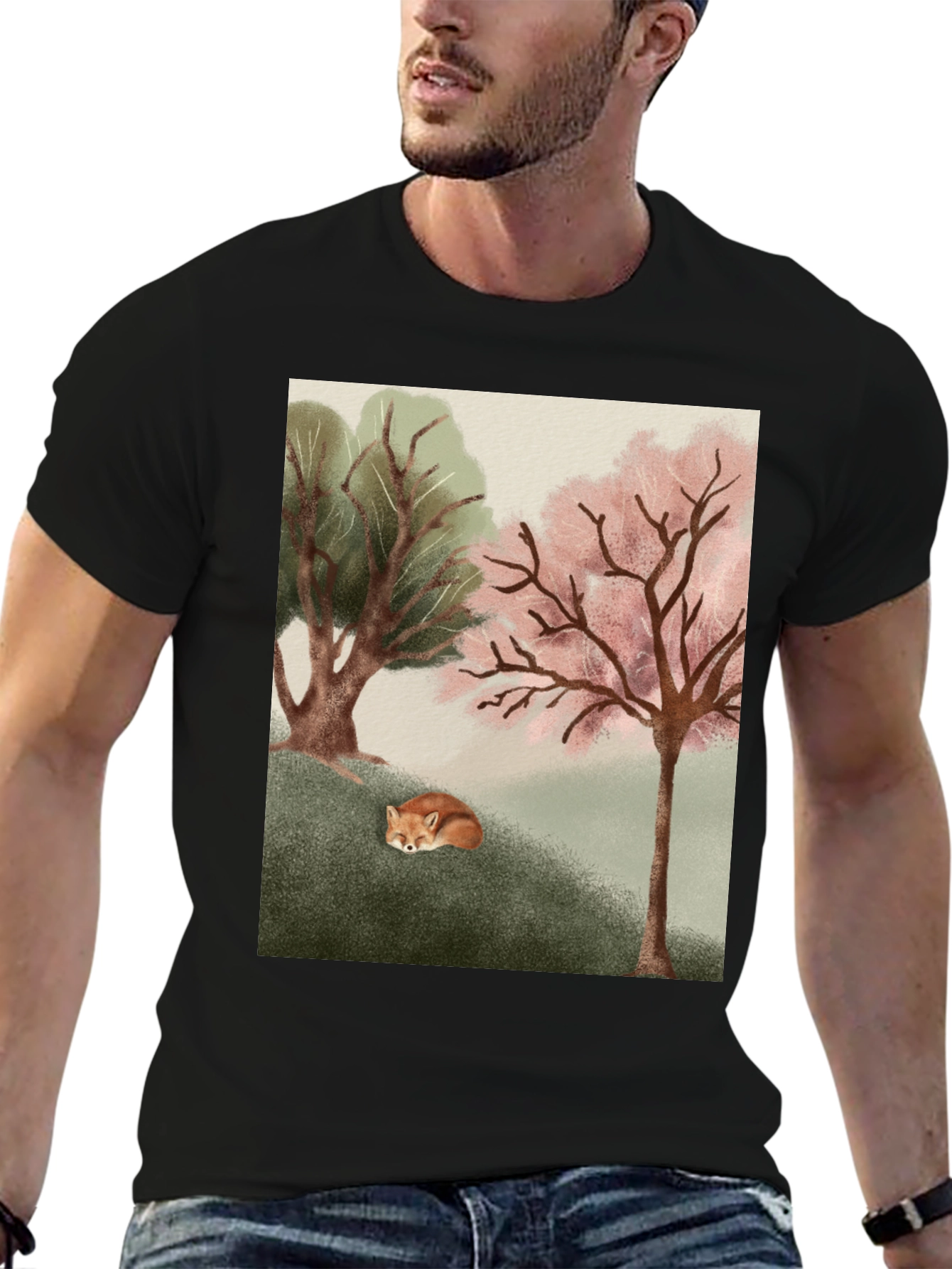 Nature Fox Graphic Tee - Unisex Soft Cotton Shirt