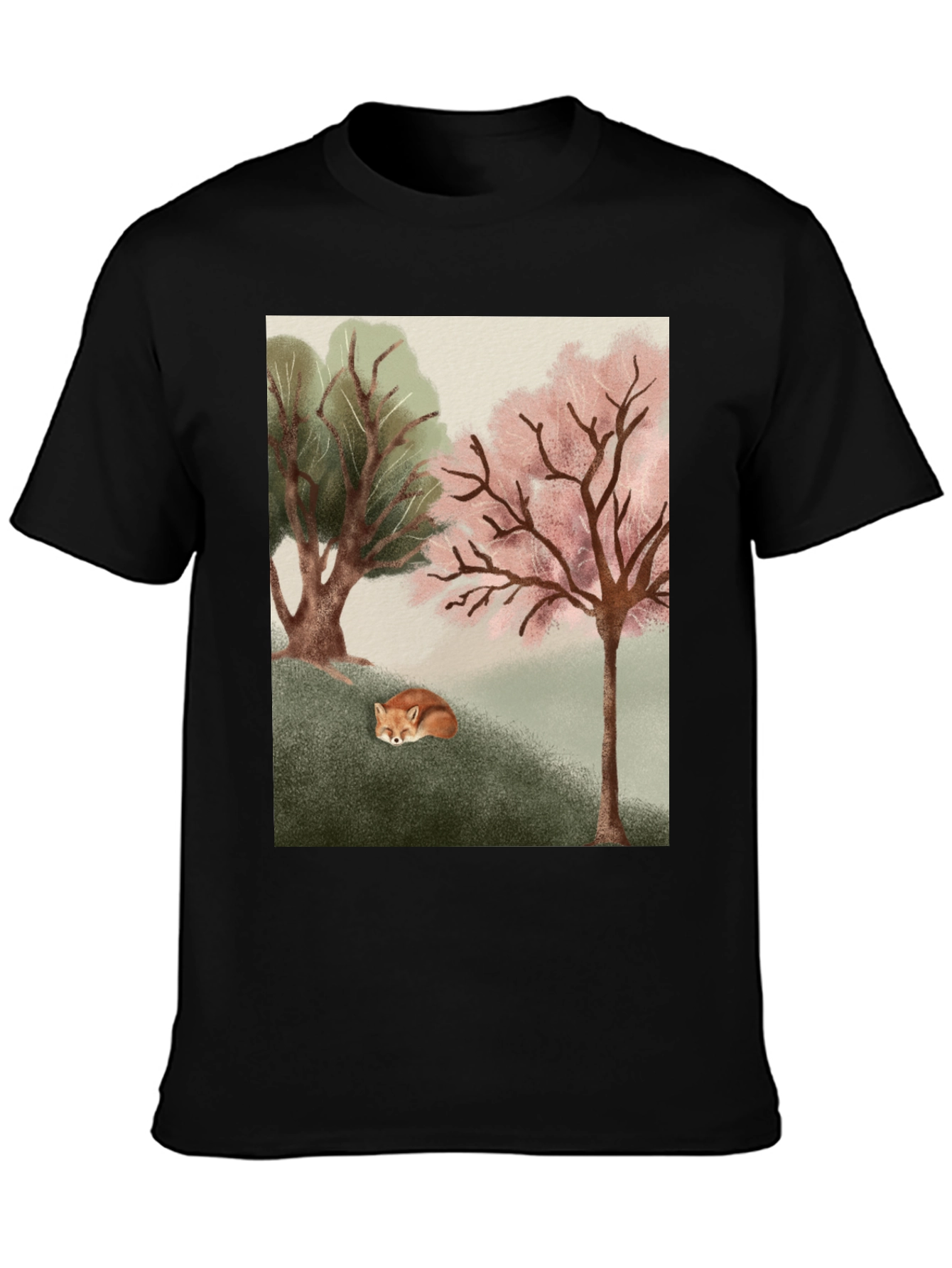 Nature Fox Graphic Tee - Unisex Soft Cotton Shirt