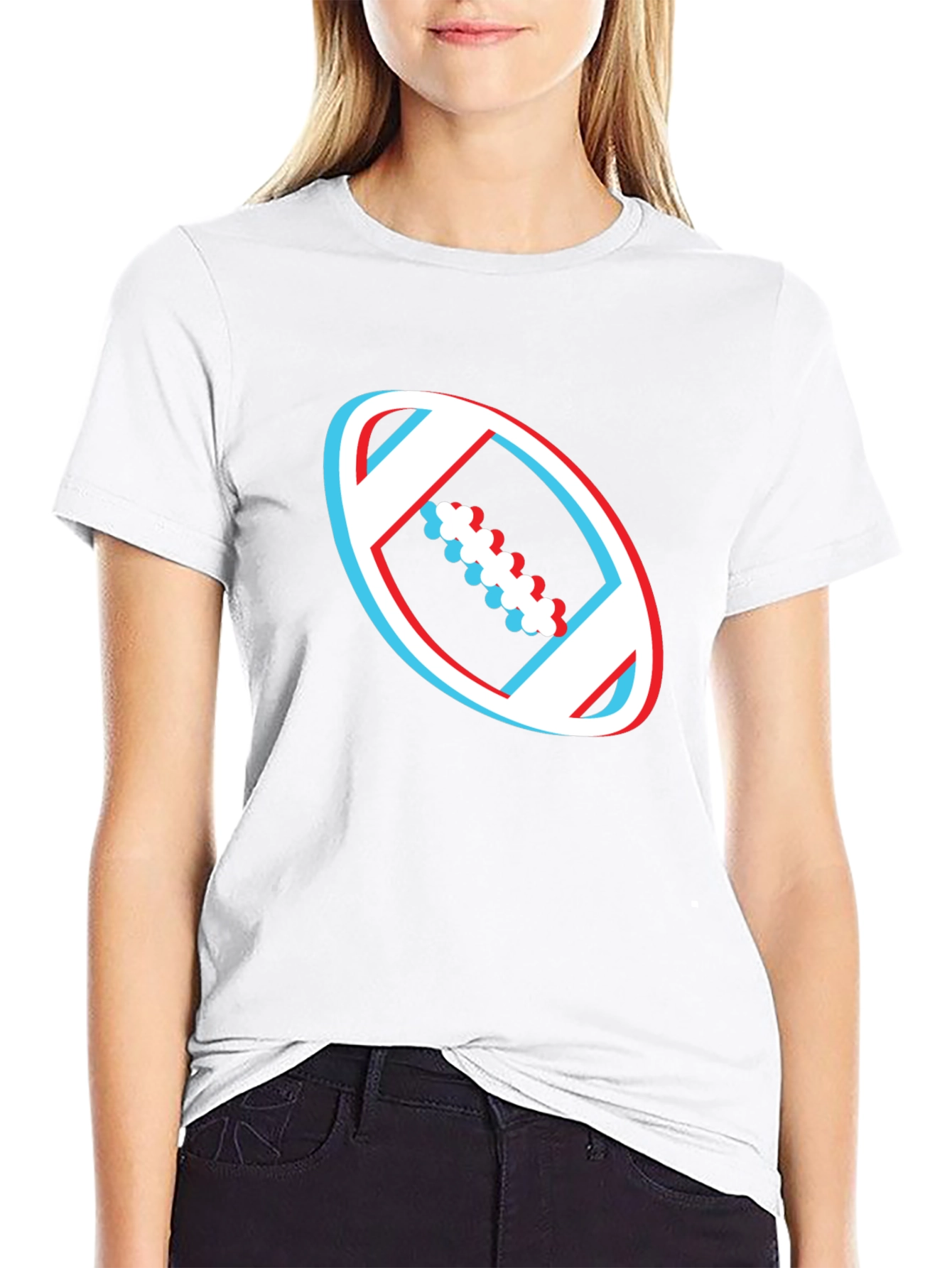 3D Football Graphic T-Shirt
