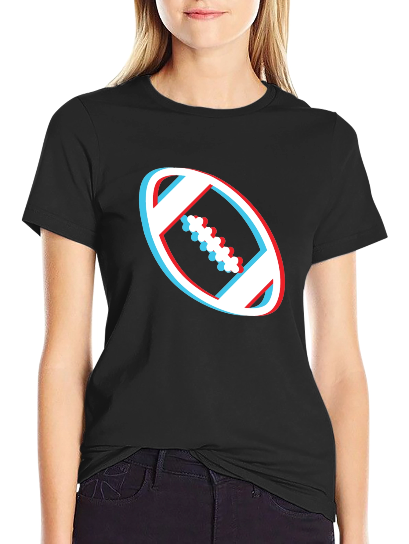3D Football Graphic T-Shirt