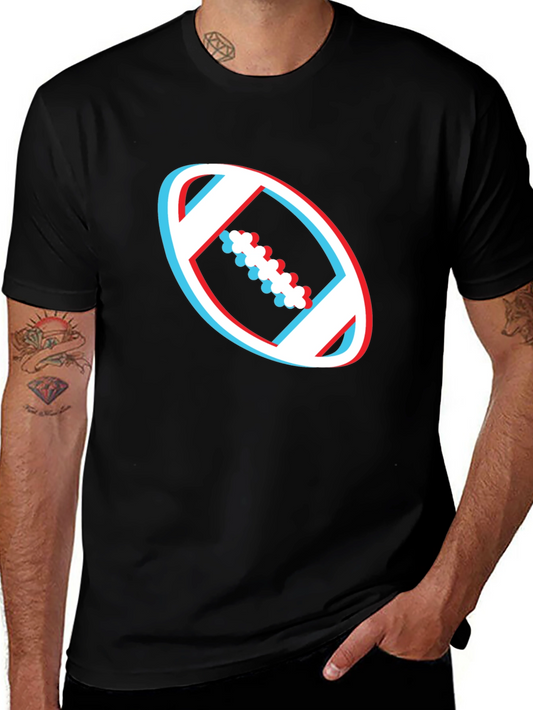 3D Football Graphic T-Shirt