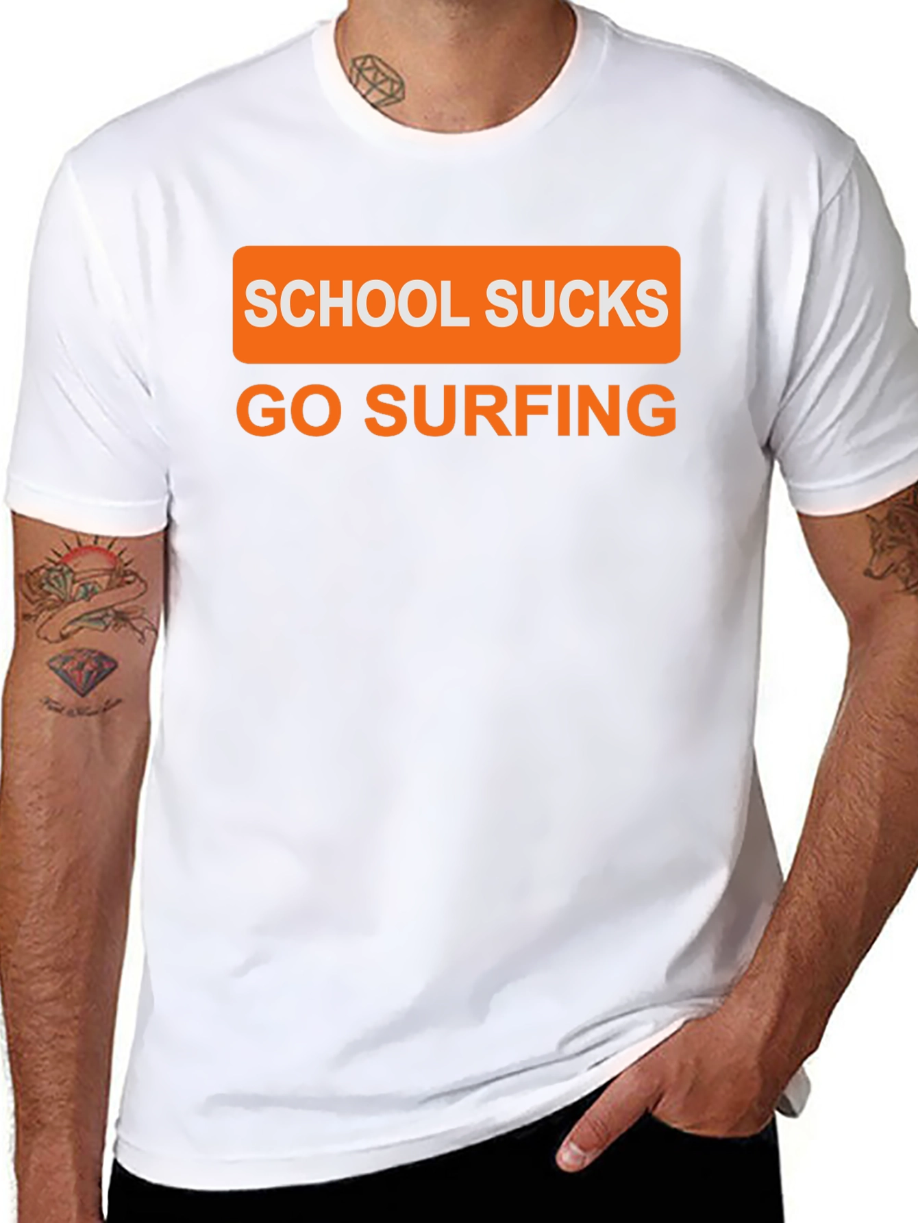 School Sucks Go Surfing T-Shirt