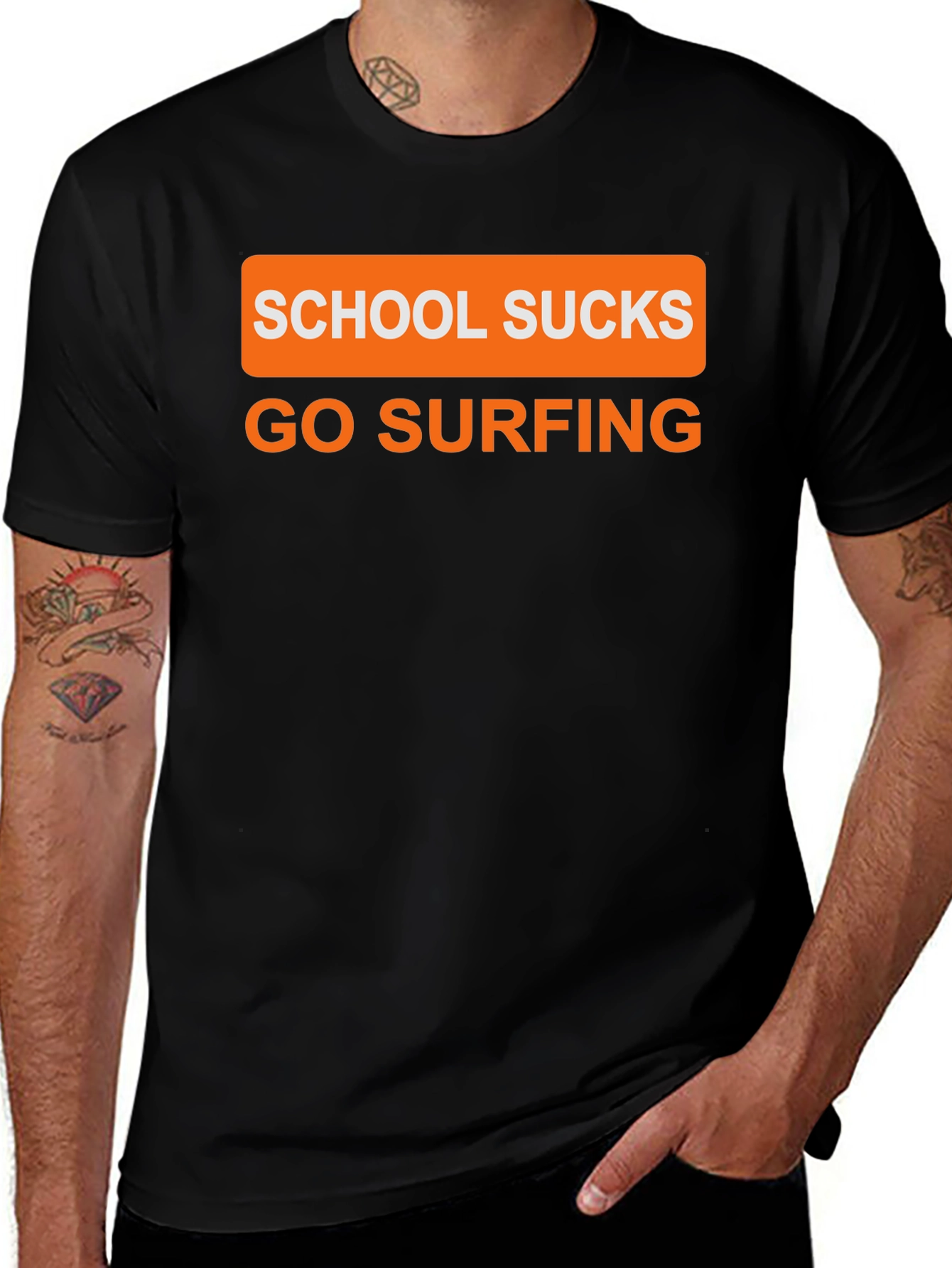 School Sucks Go Surfing T-Shirt