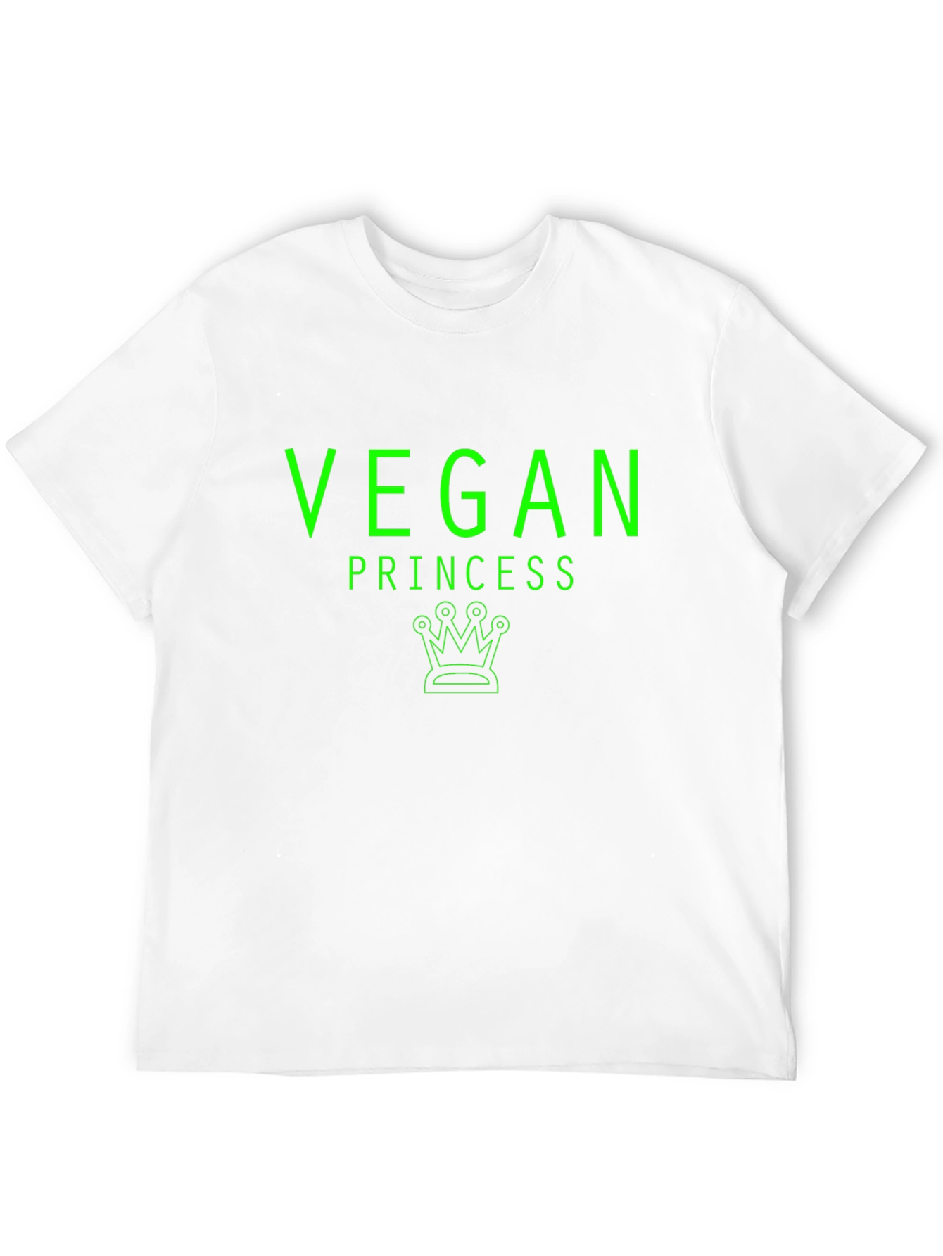 Vegan Princess T-Shirt - Green Graphic Tee