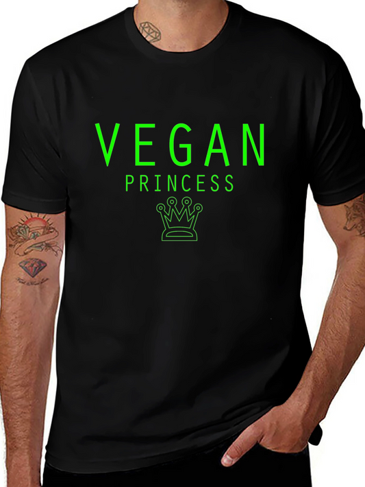 Vegan Princess T-Shirt - Green Graphic Tee