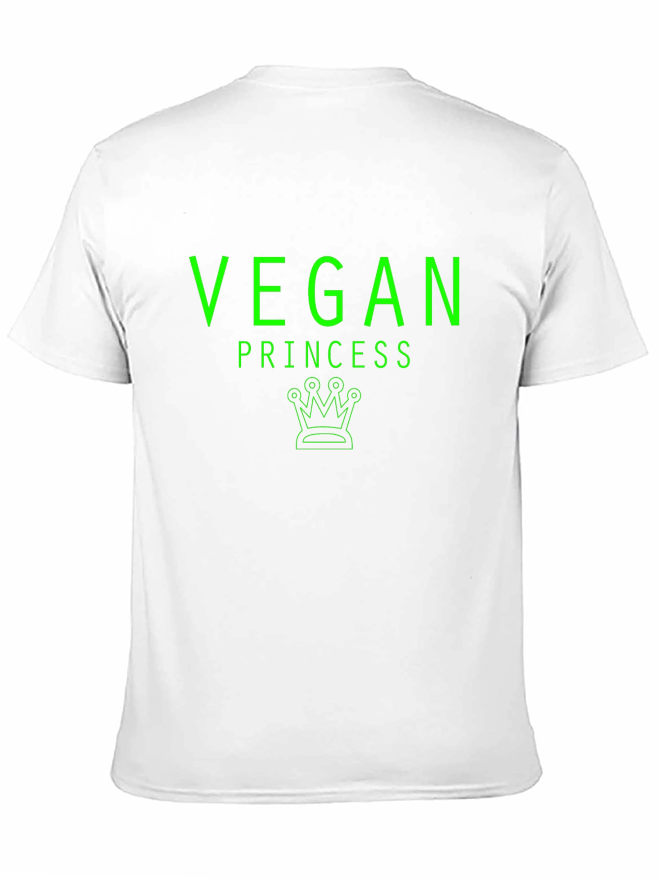 Vegan Princess T-Shirt - Green Graphic Tee