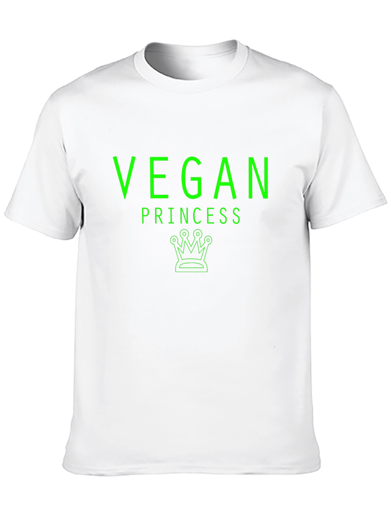 Vegan Princess T-Shirt - Green Graphic Tee
