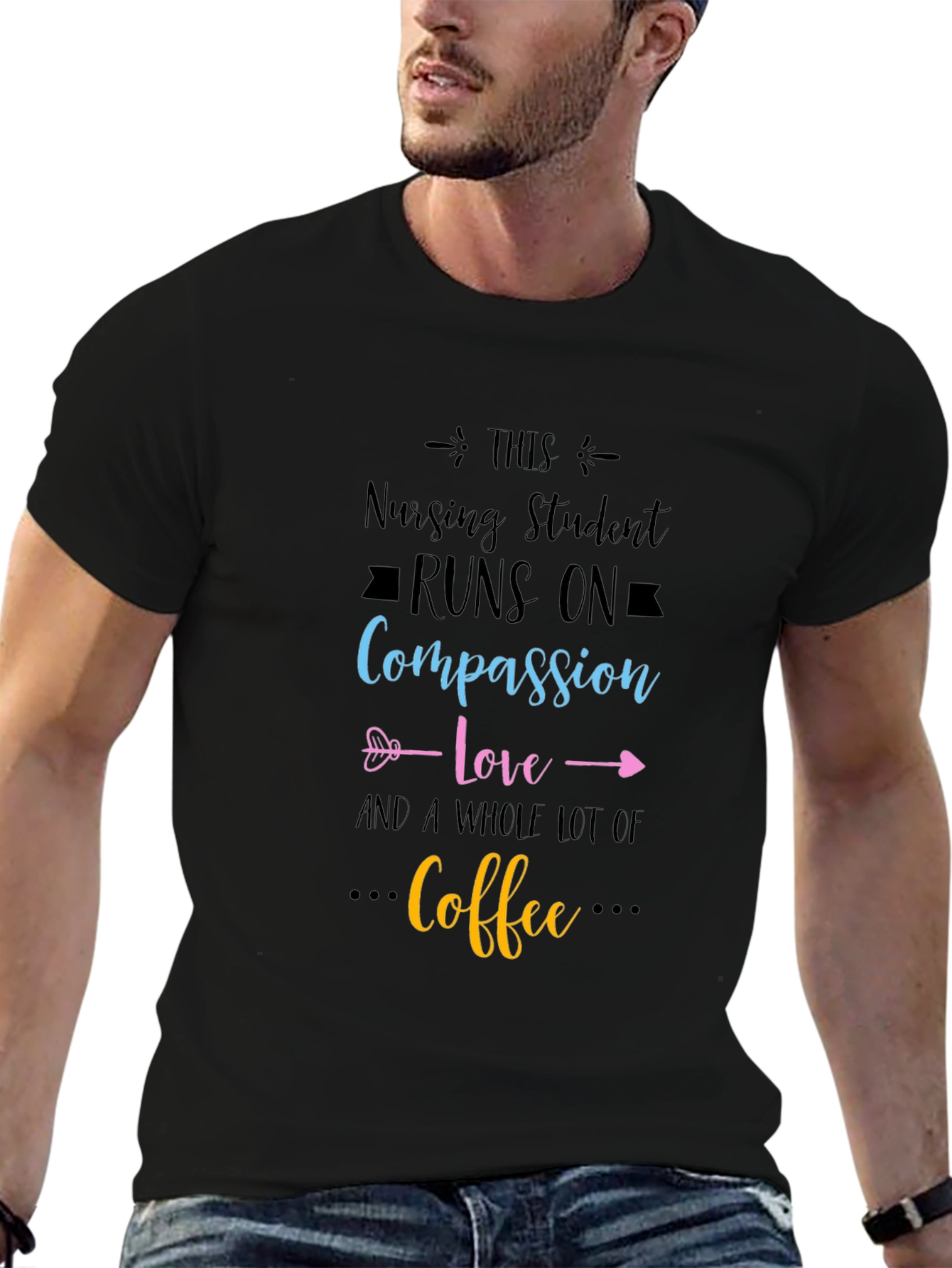 Nursing Student Compassion Love Coffee T-Shirt