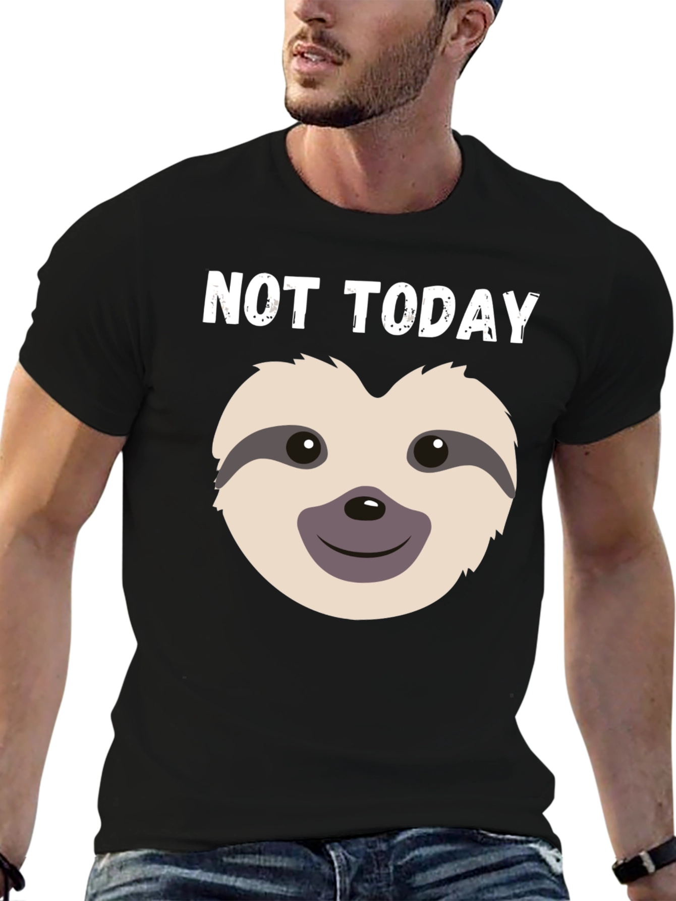 Not Today Sloth Graphic Tee - Relaxed Fit