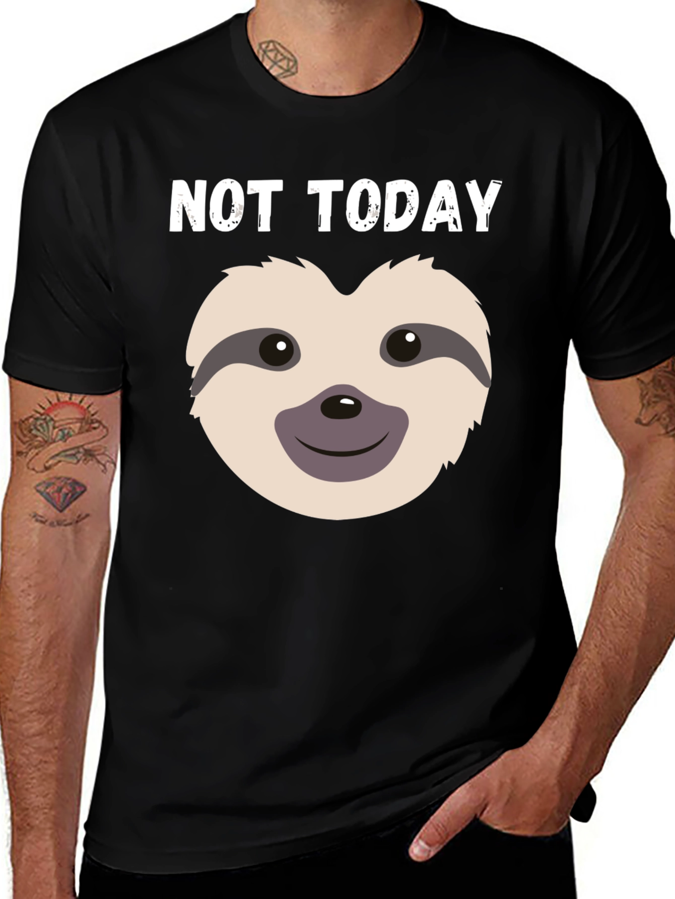 Not Today Sloth Graphic Tee - Relaxed Fit