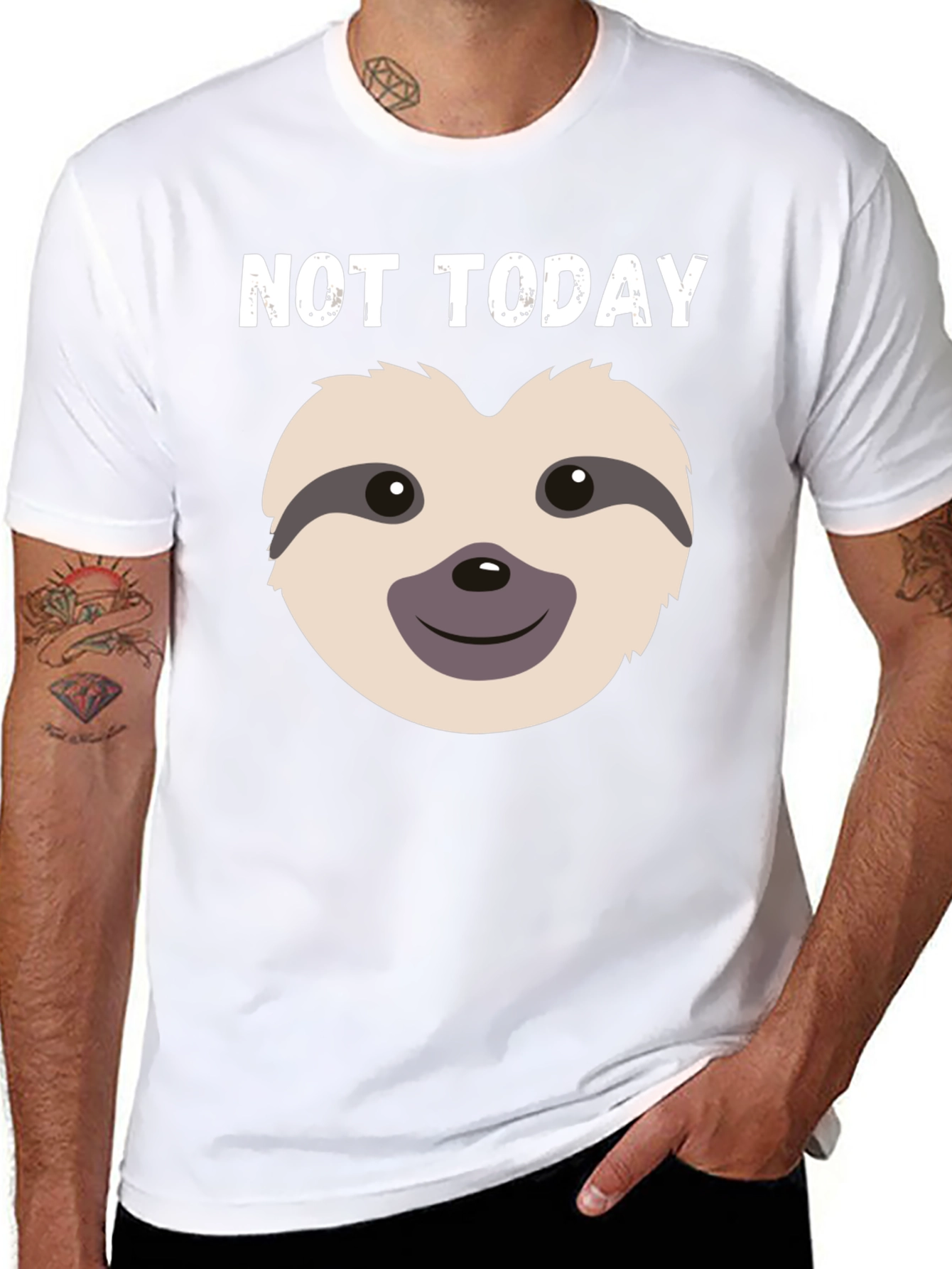 Not Today Sloth Graphic Tee - Relaxed Fit