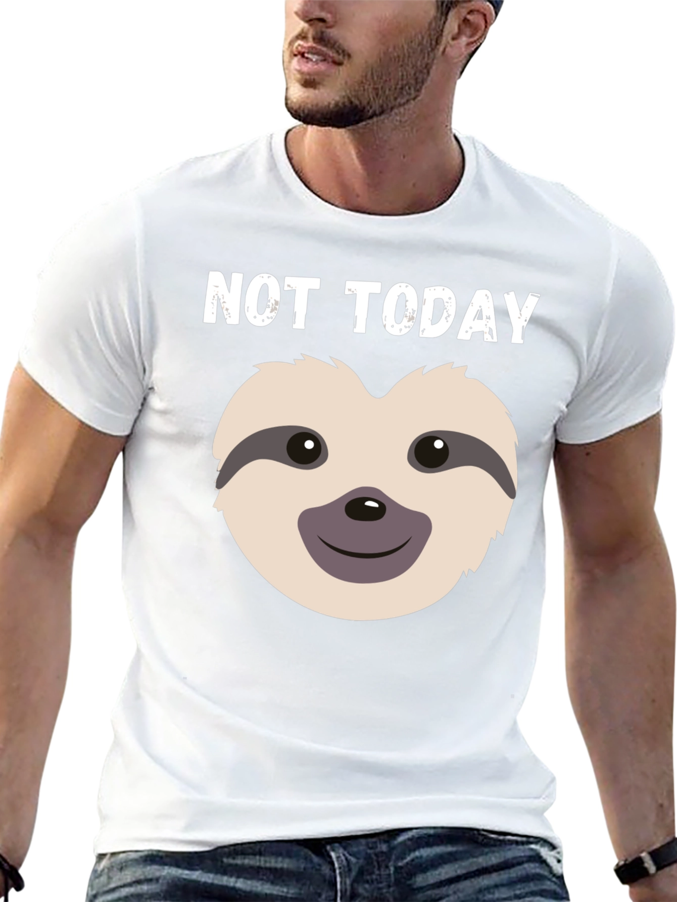 Not Today Sloth Graphic Tee - Relaxed Fit