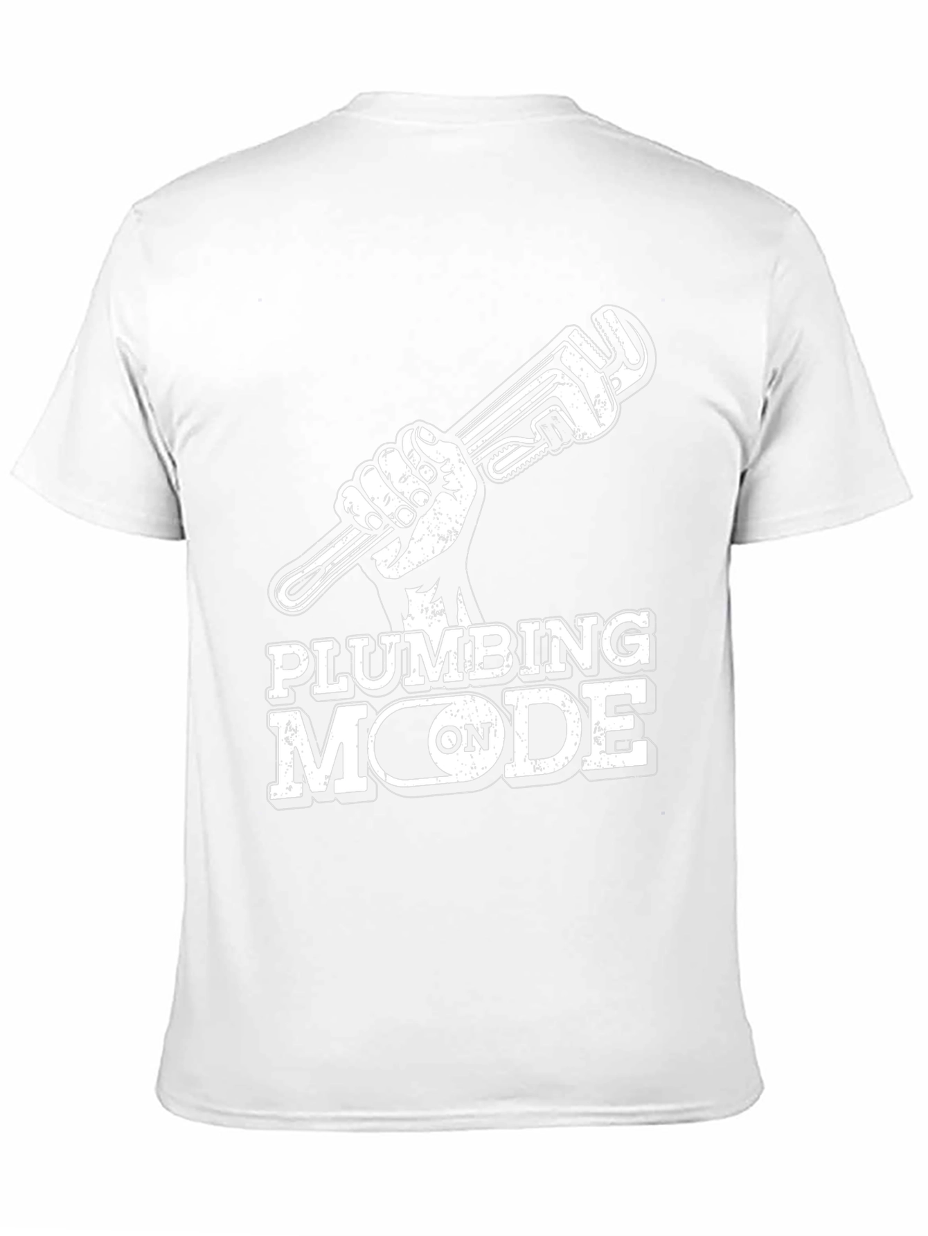 Plumbing Mode On T-Shirt - Black