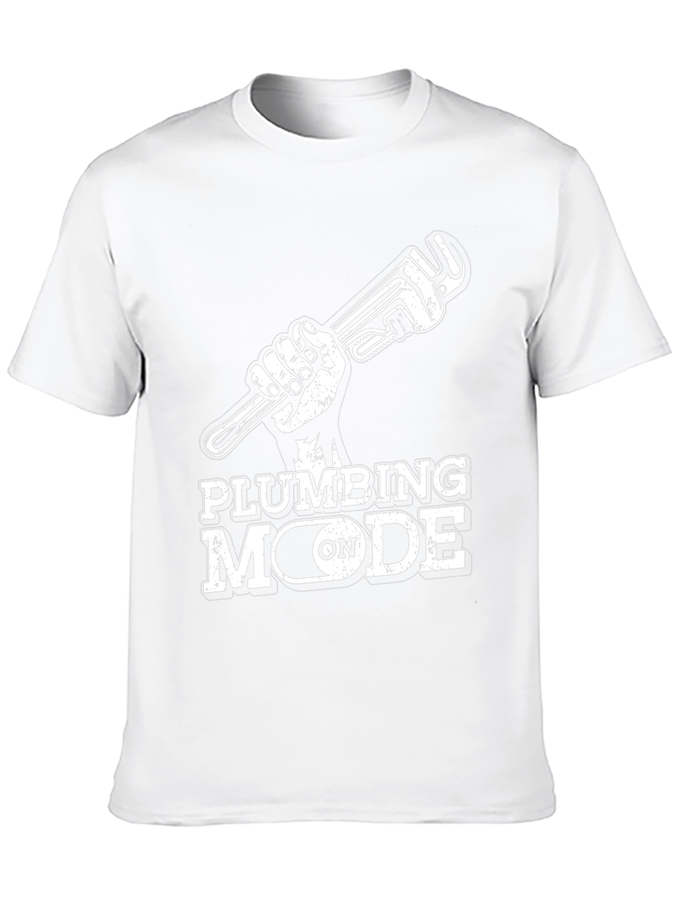 Plumbing Mode On T-Shirt - Black