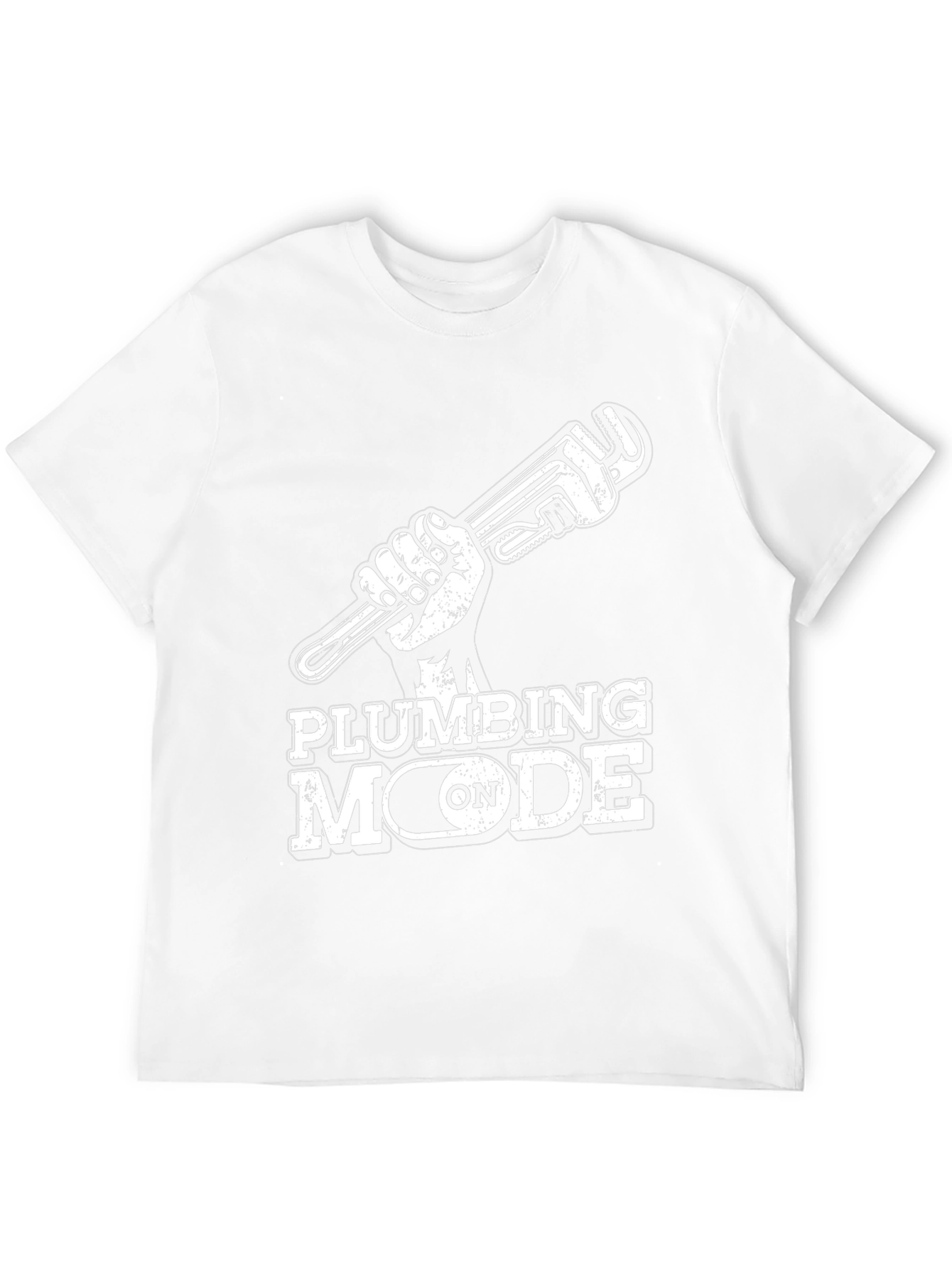Plumbing Mode On T-Shirt - Black