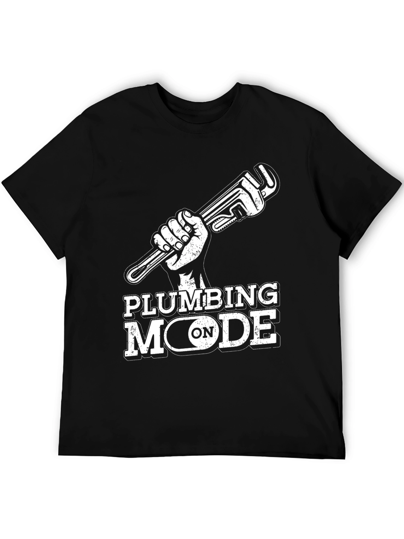 Plumbing Mode On T-Shirt - Black