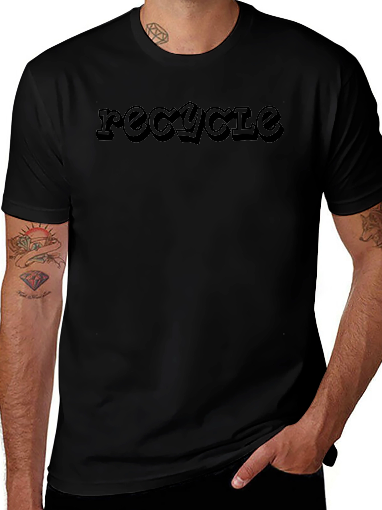 Recycle Graphic Tee - Eco Friendly Mens T-Shirt
