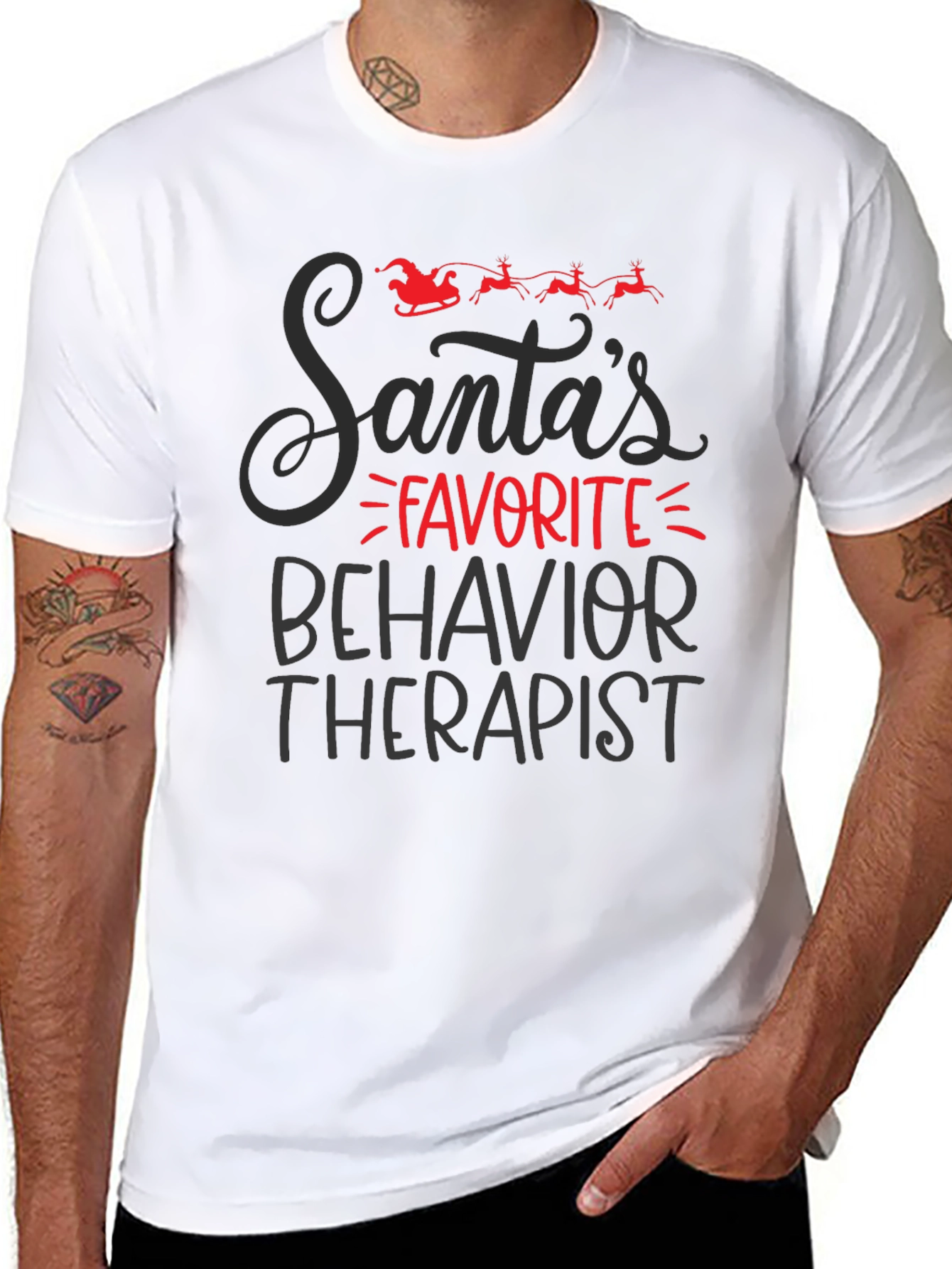 Santas Favorite Behavior Therapist T-Shirt