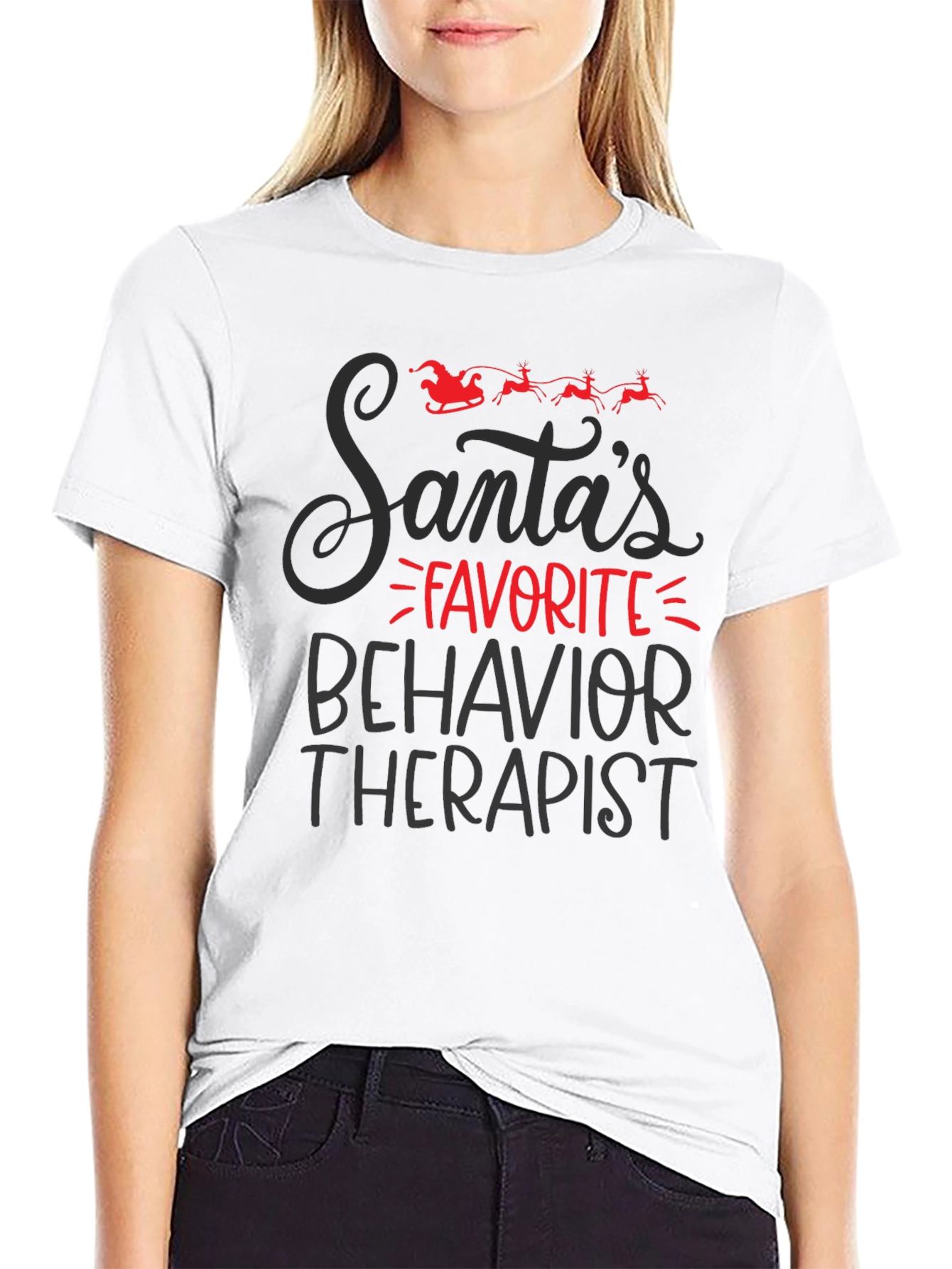 Santas Favorite Behavior Therapist T-Shirt